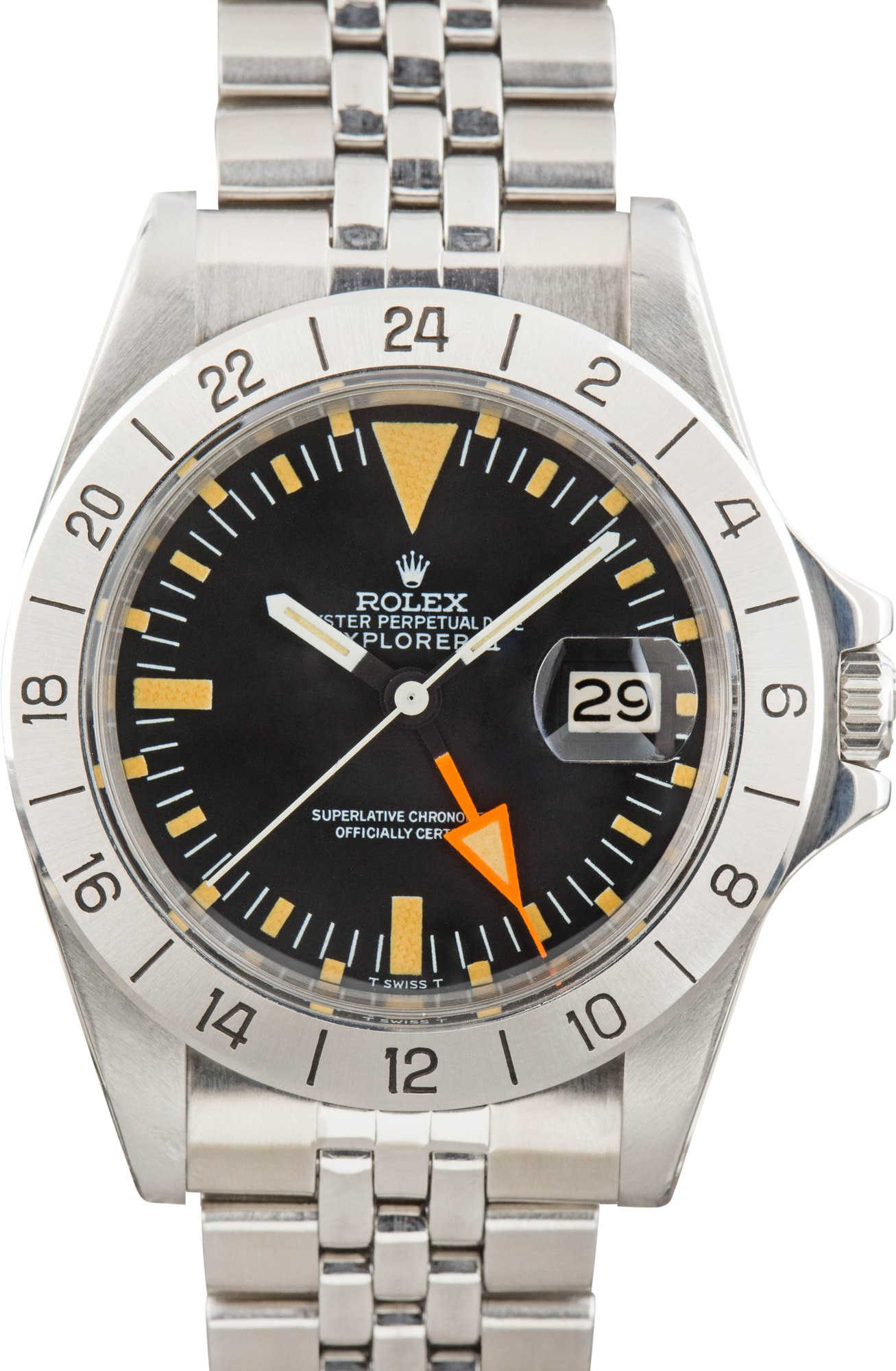 Vintage Rolex Explorer II Ref 1655 Black Dial