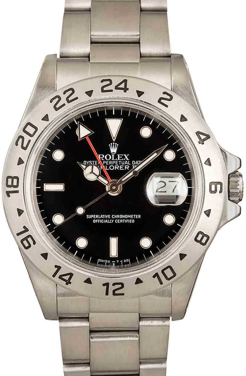 Pre-Owned Rolex Explorer 16550 Black Dial