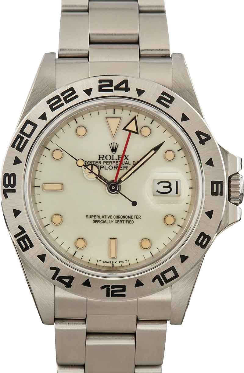 Vintage Rolex Explorer II 16550 Stainless Steel