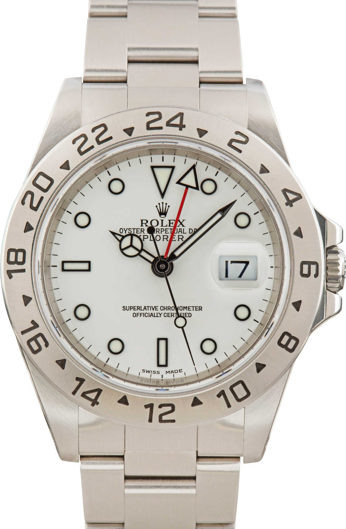 Rolex Explorer II 16570 White Dial Watch