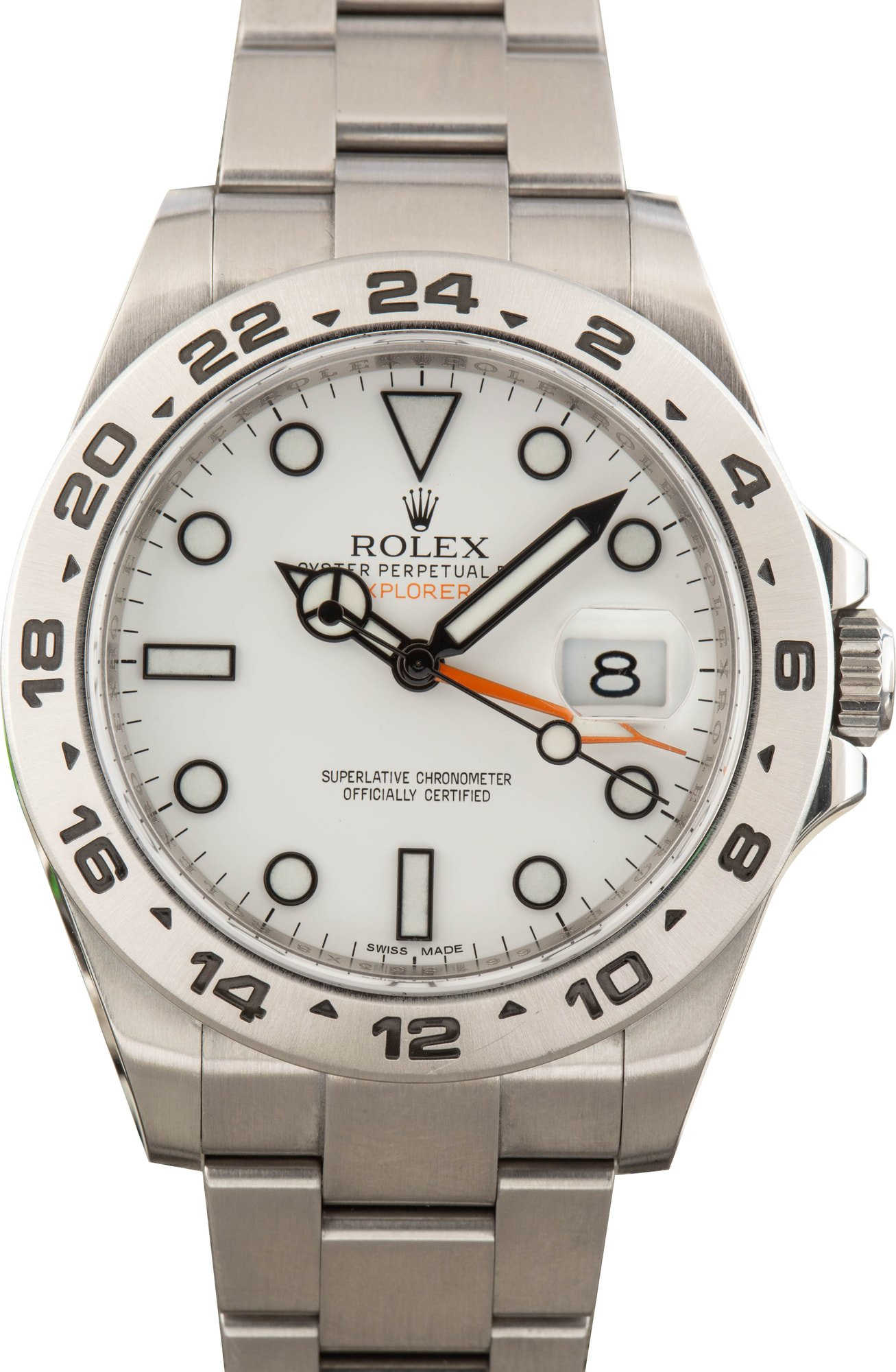 Rolex Explorer II Ref 216570 White Dial