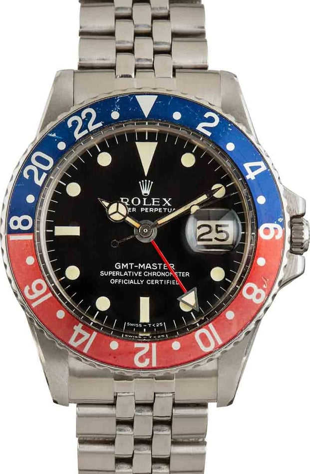 Vintage Rolex GMT-Master Ref 1675 Pepsi
