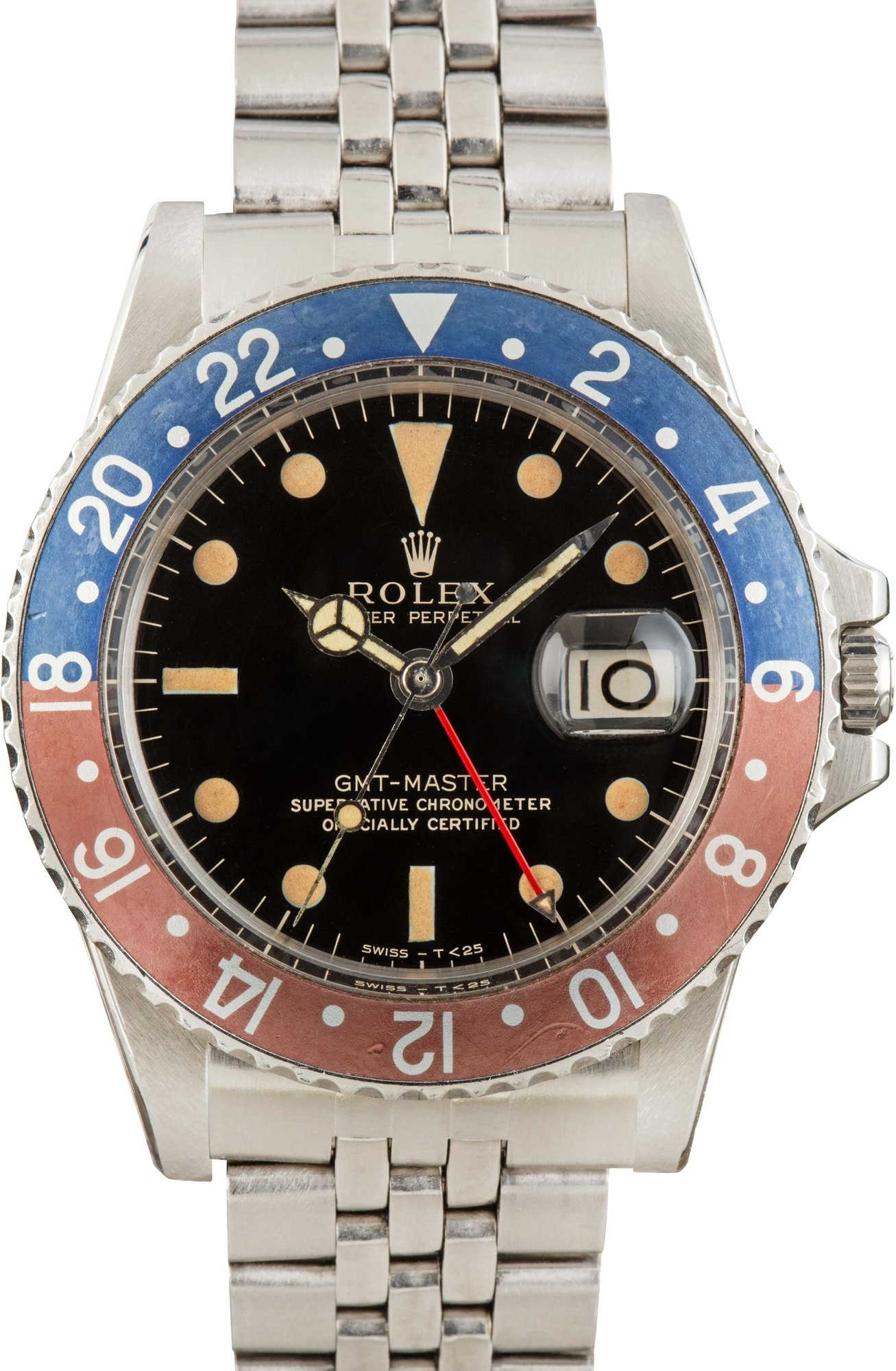 Vintage Rolex GMT-Master 1675 Pepsi Bezel