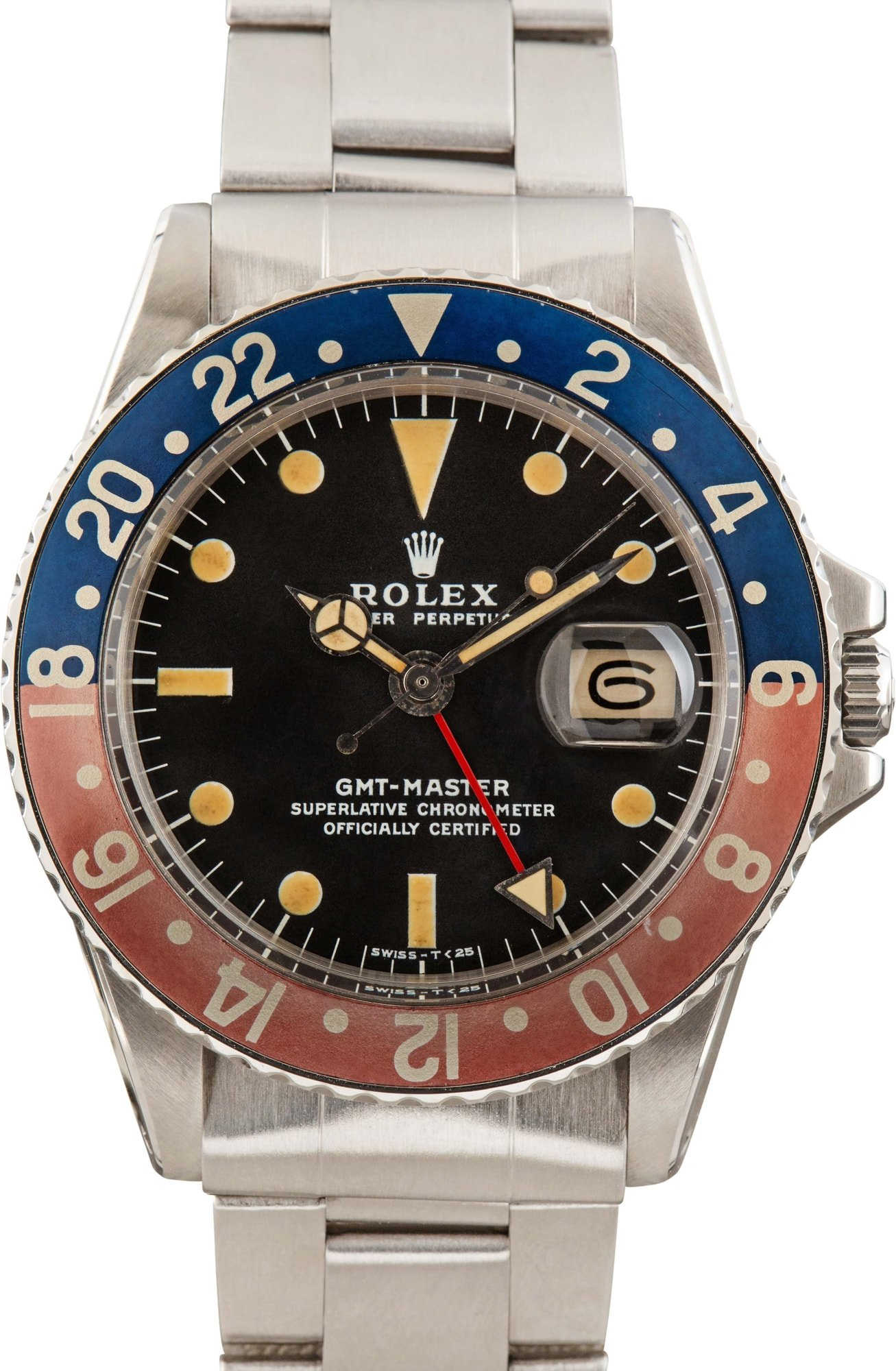 ROLEX GMT-MASTER 書籍 Serviced 1972 Rolex GMT-Master Pepsi Men's Watch, Ref. 1675