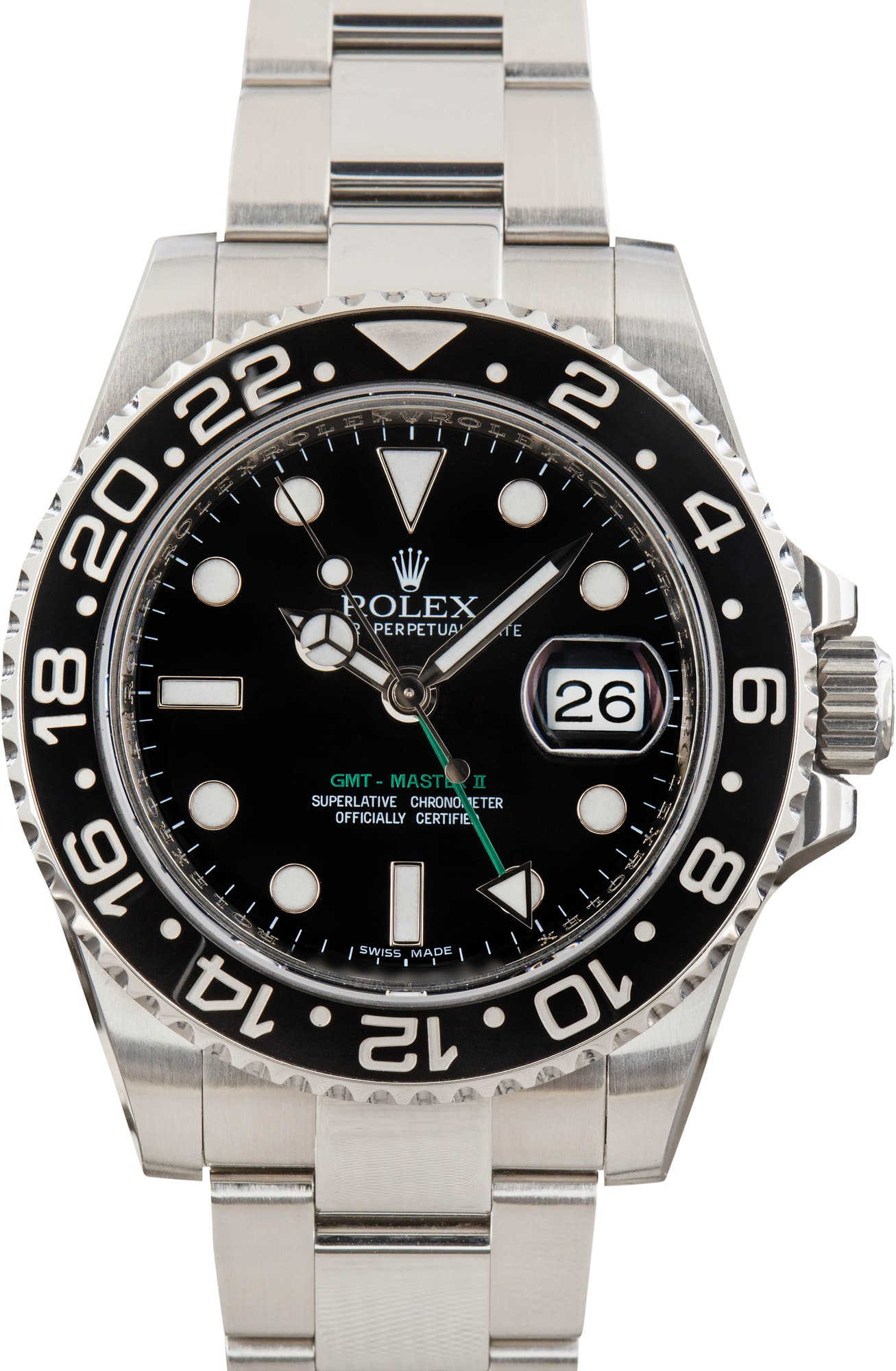 Pre-owned Rolex GMT-Master II 116710 Black Dial