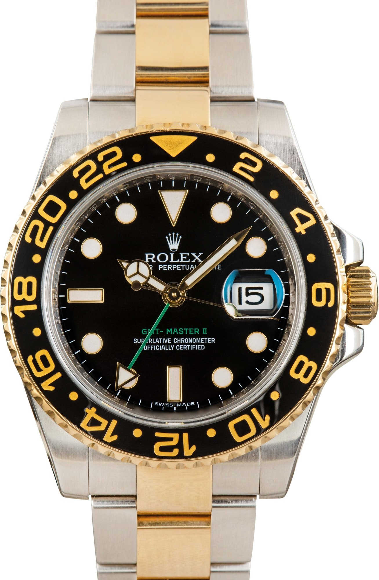 Men's Rolex GMT-Master II Ref 116713 Steel & 18k Gold