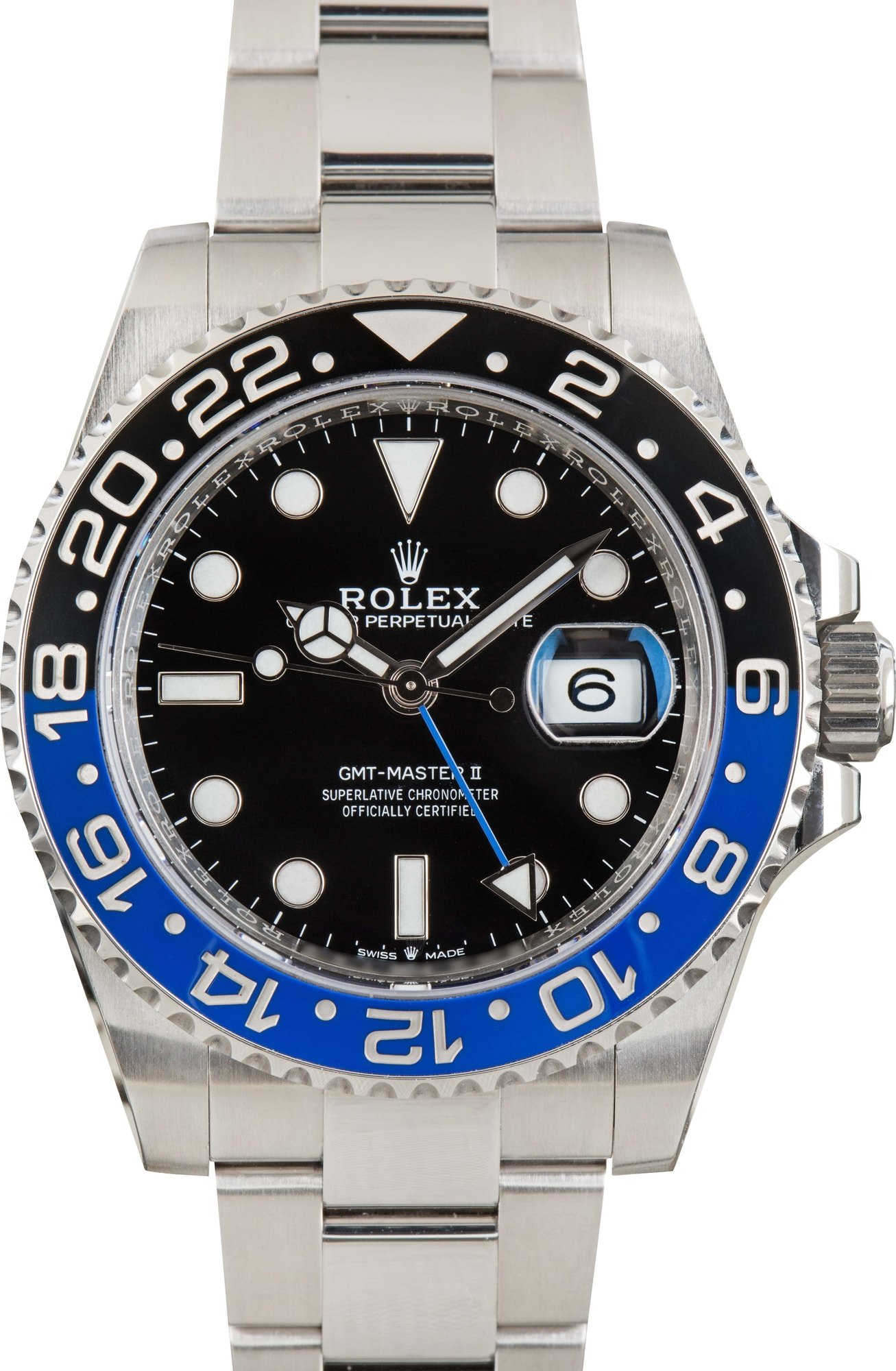 ☁ Rolex GMT-Master II 126710 GRNR with grey and black bezel