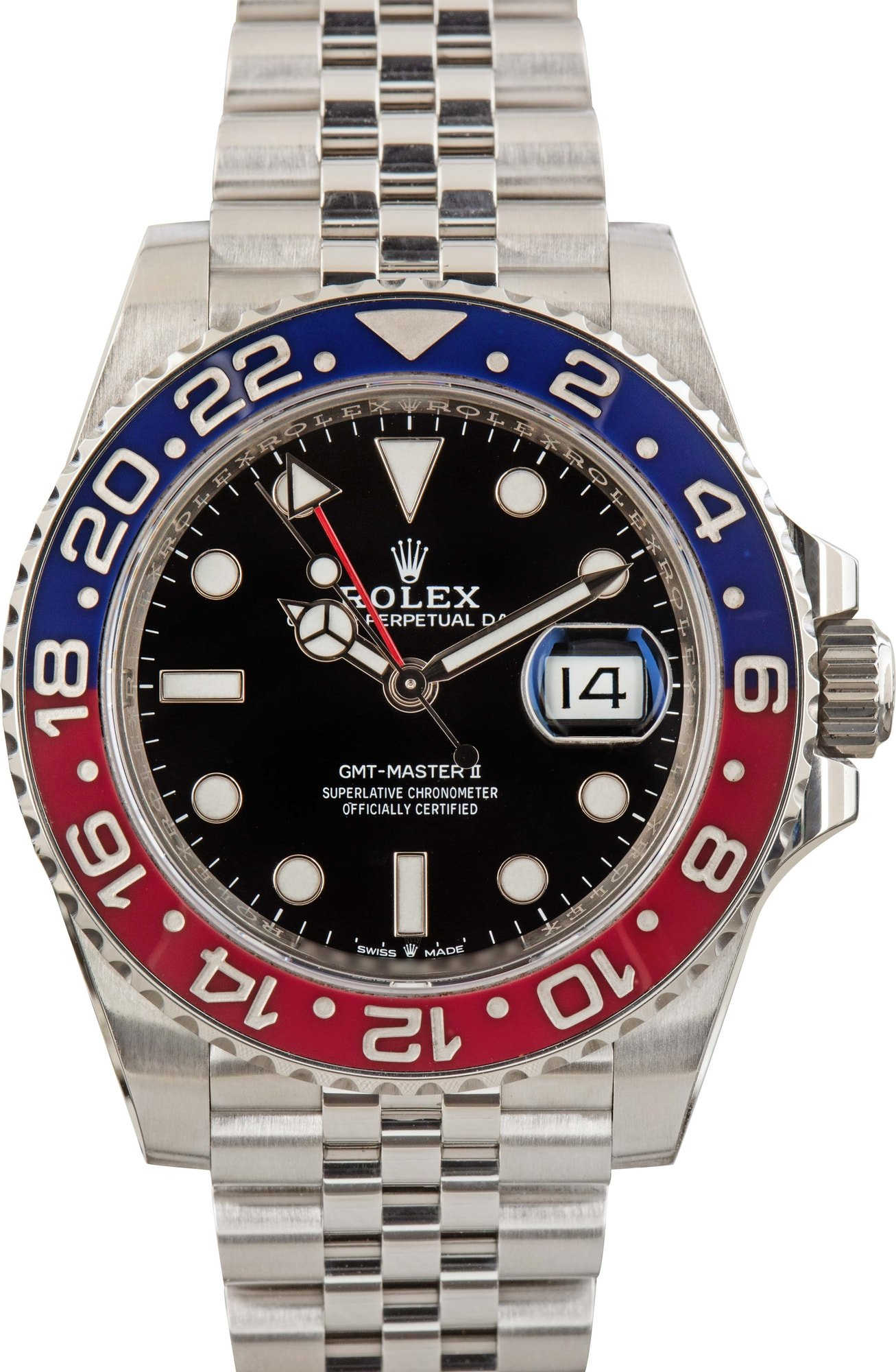 Rolex GMT-Master II Ref 126710BLRO Jubilee Bracelet