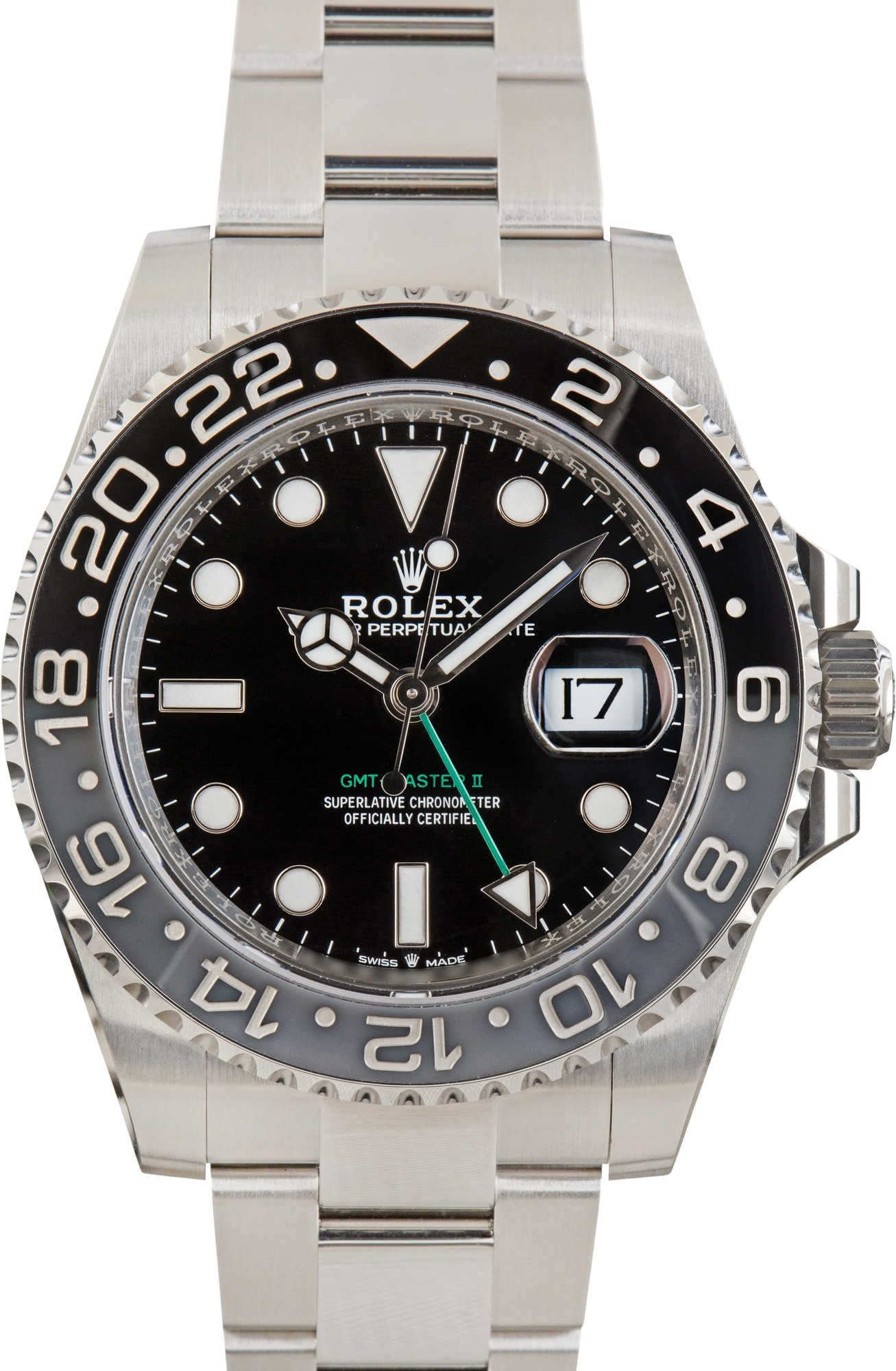 Used Rolex GMT-Master II ref 126710GRNR Black Dial