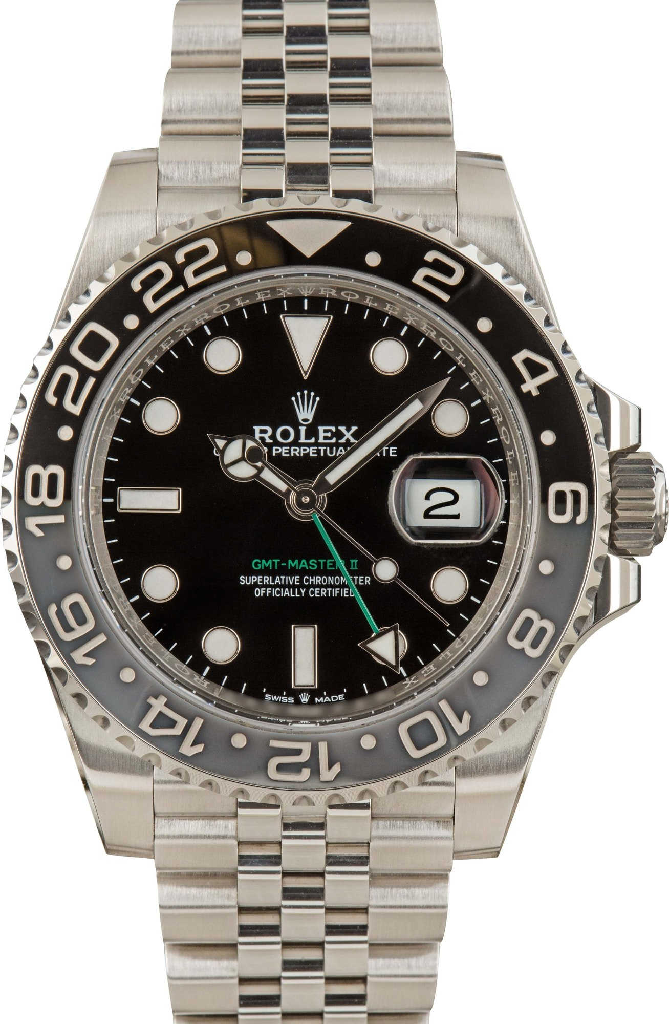 Rolex GMT-Master II Ref 126710GRNR Jubilee Bracelet