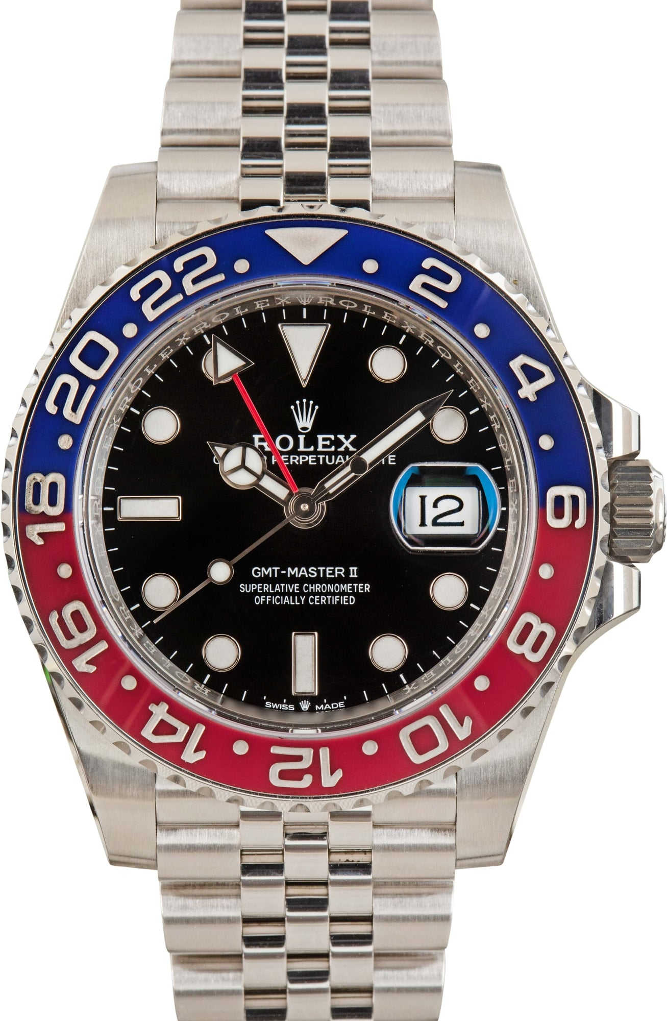 FACTORY STICKERED Rolex GMT-Master II Ref 126710BLRO Pepsi