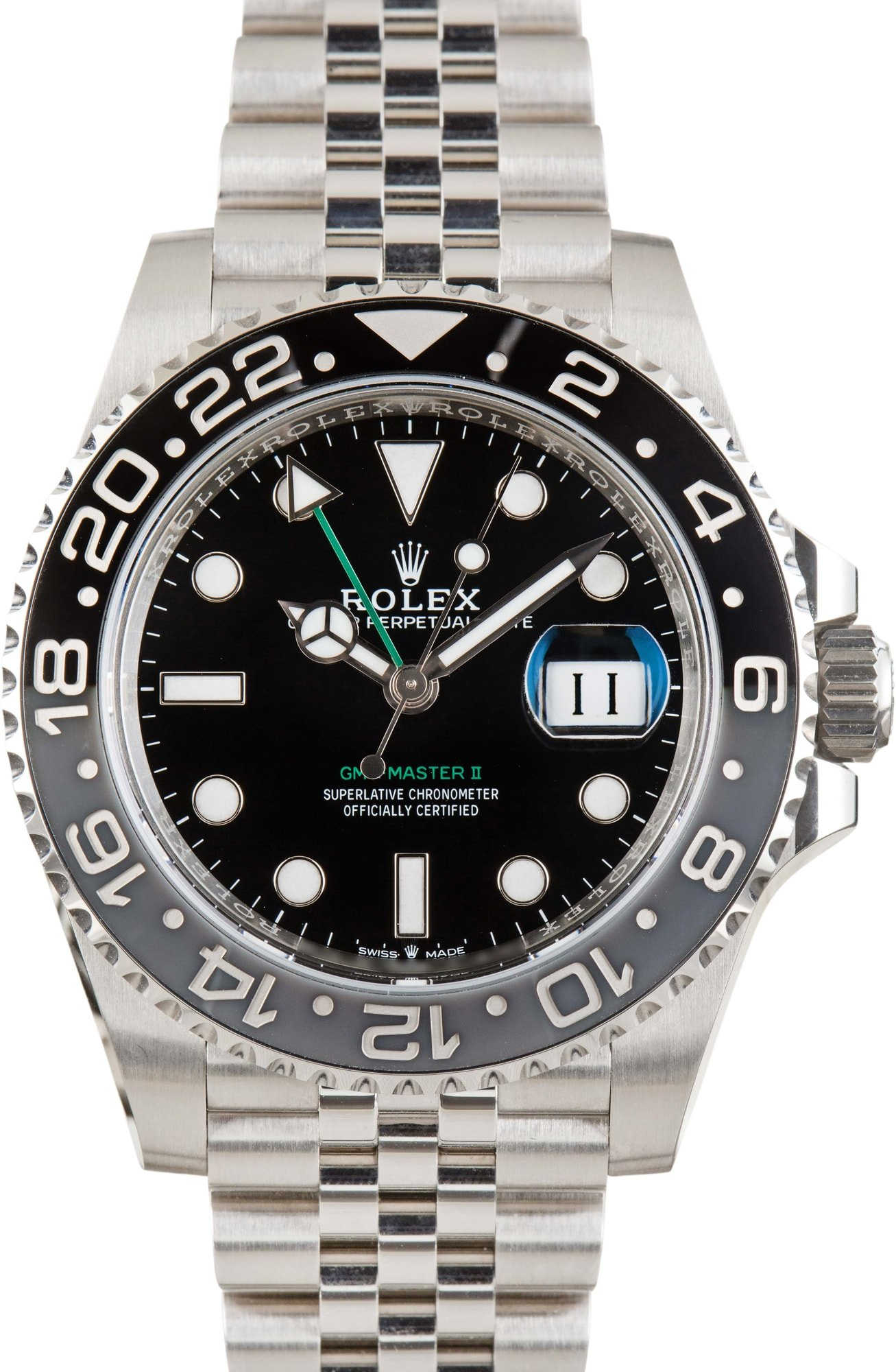 Pre-owned Rolex GMT-Master II Bruce Wayne 126710GRNR