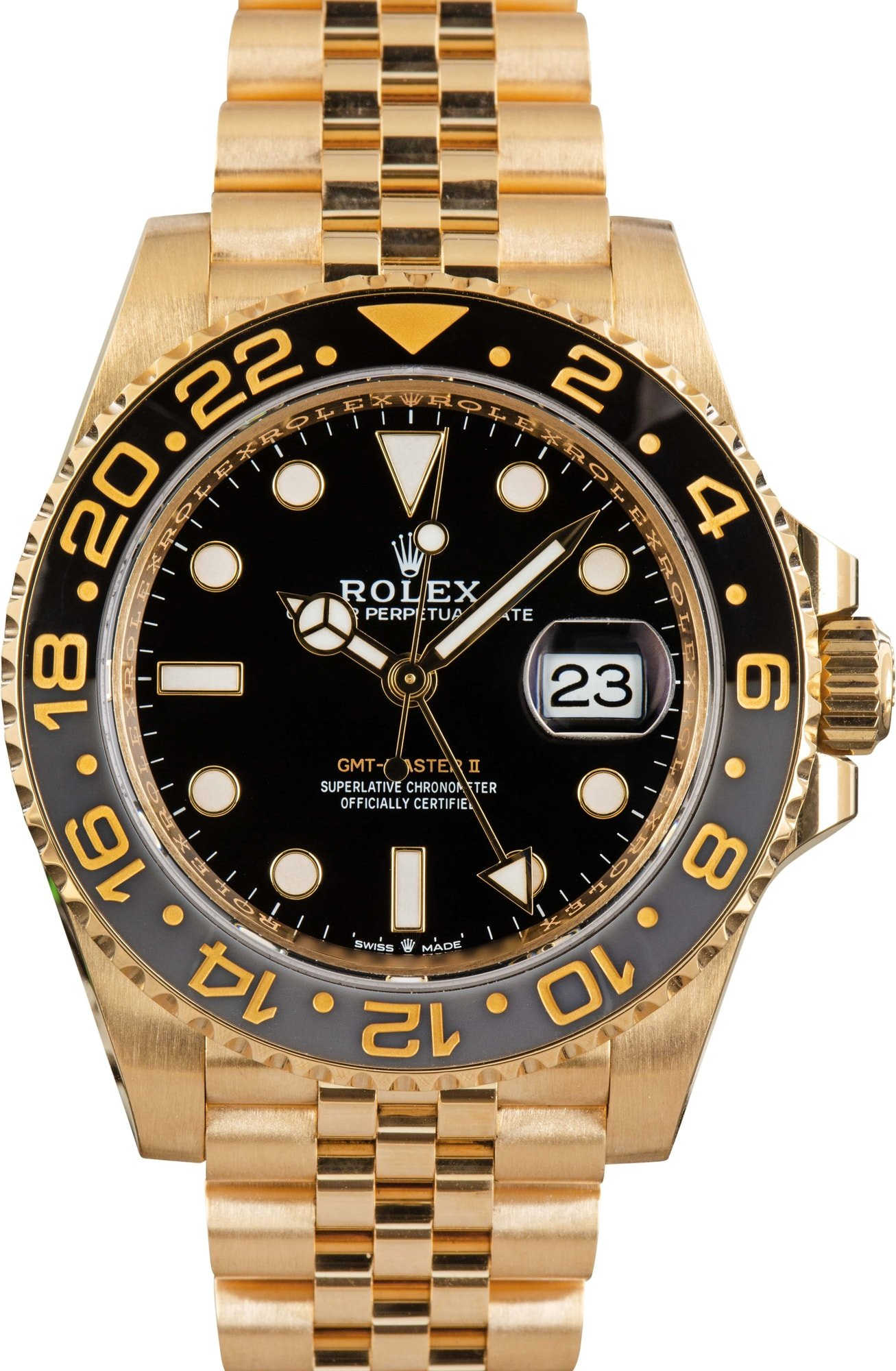 Rolex GMT-Master II Ref 126718 18k Yellow Gold Jubilee