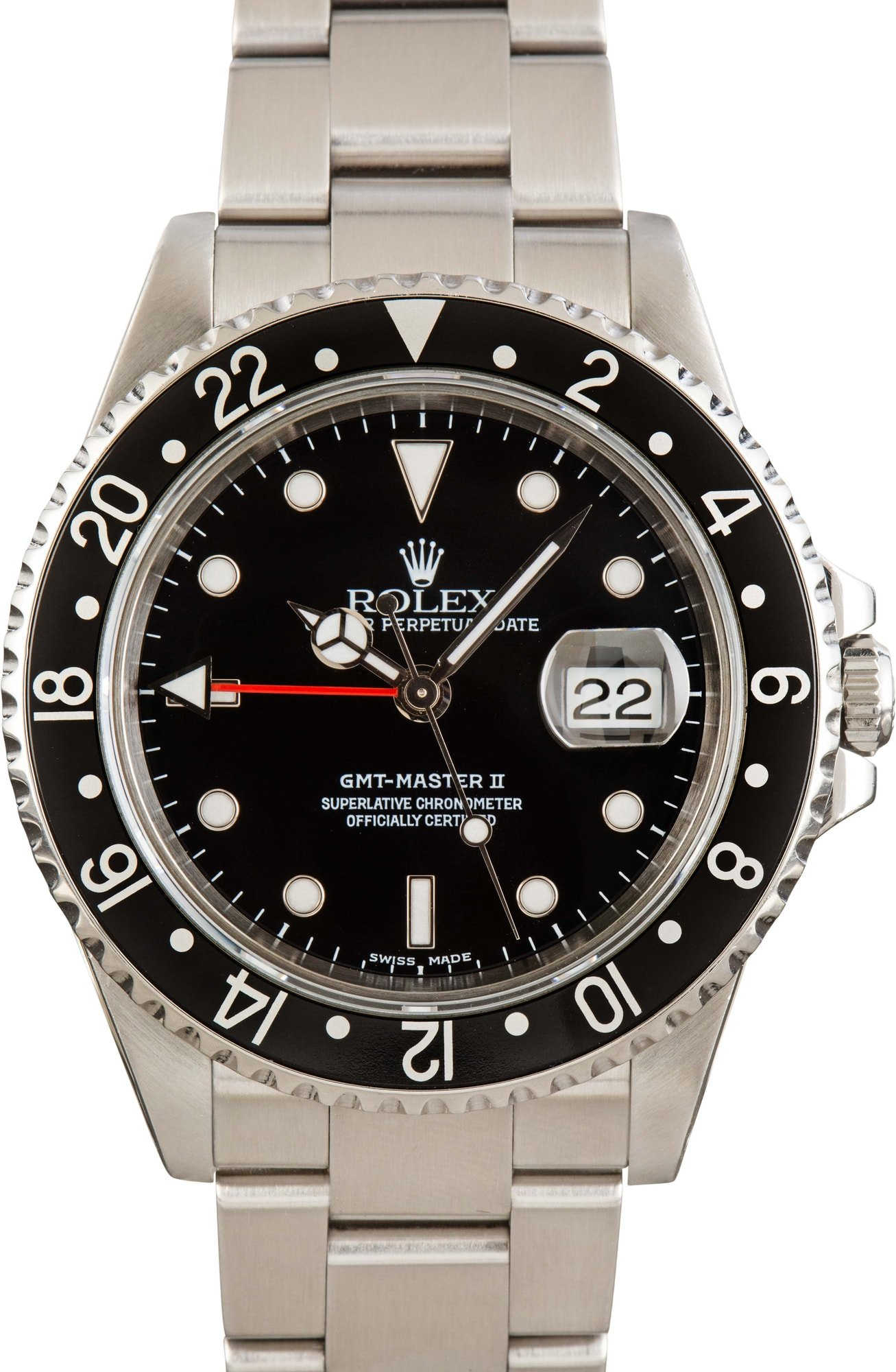 Buy Used Rolex GMT-Master II 16710 | Bob's Watches - Sku: 172423