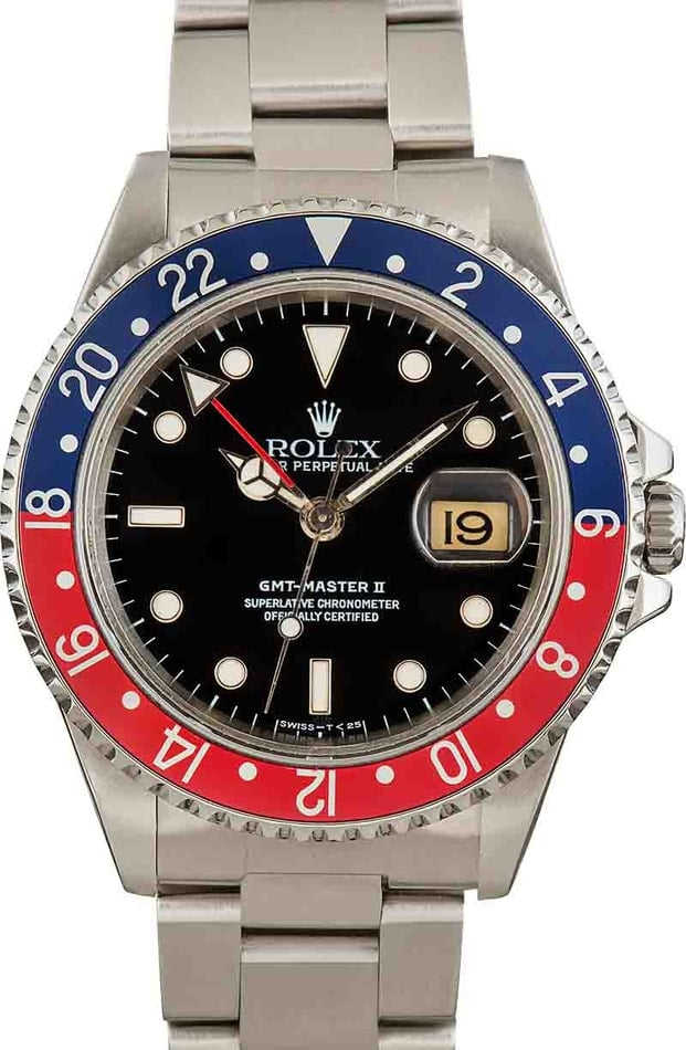 Pre-Owned Rolex GMT-Master II Ref 16710 Stainless Steel