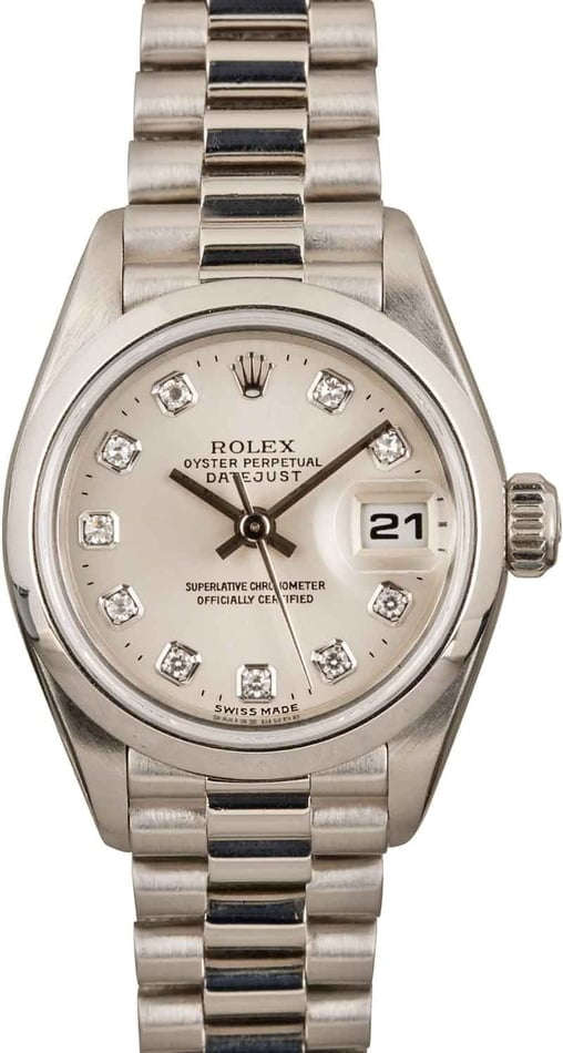 Buy Used Rolex Ladies President 79166 Bob s Watches Sku 150500