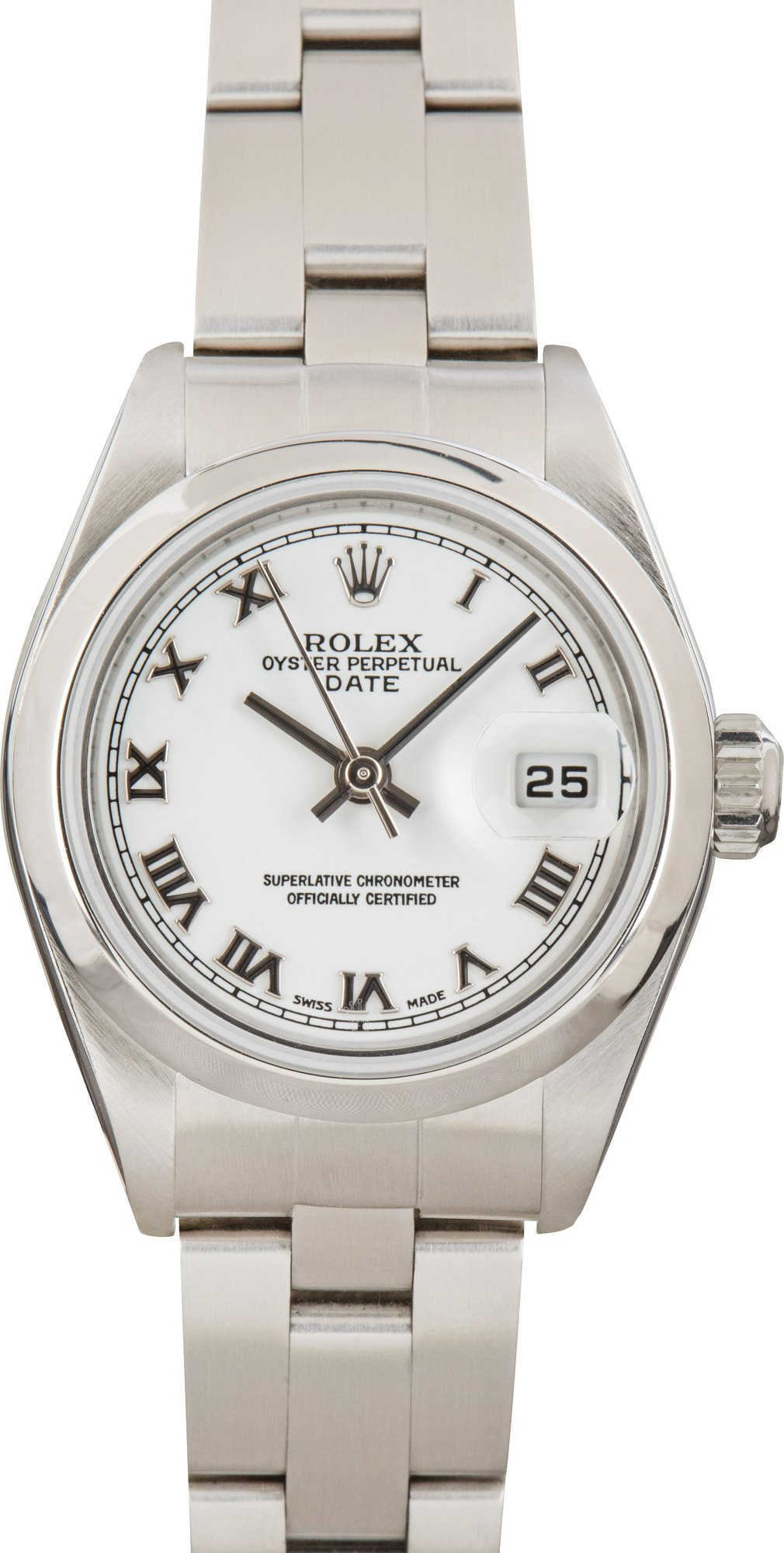 Rolex Date 79160 White Roman Dial