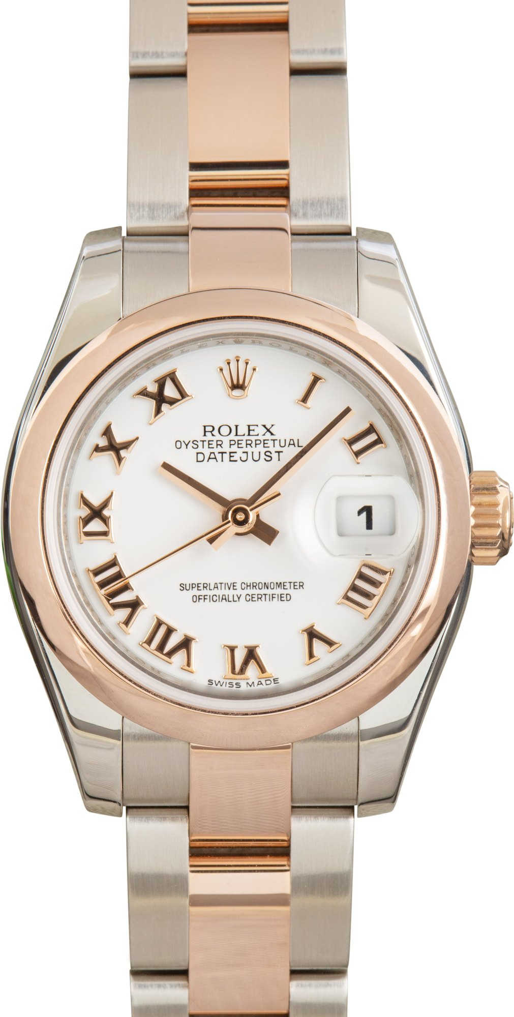 Ladies Rolex Datejust Ref 179161 White Roman Dial
