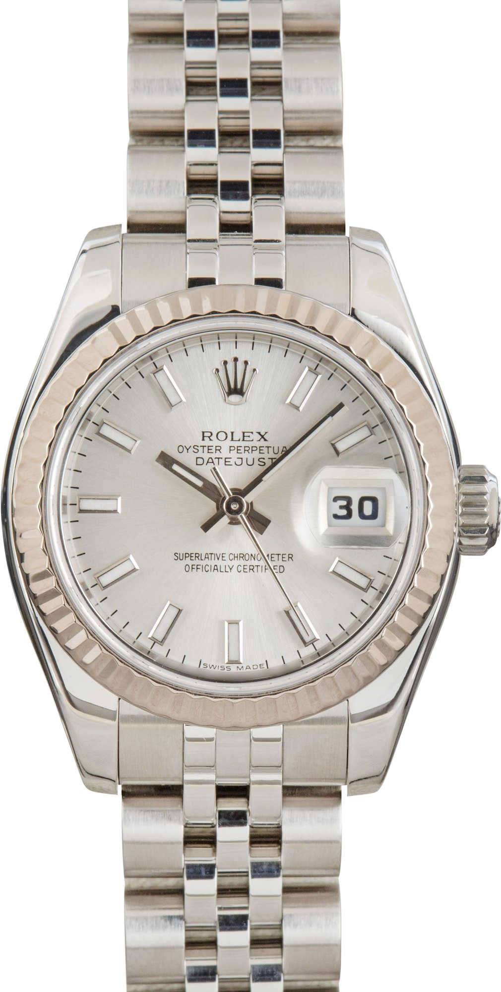 Ladies Rolex Datejust 179174 Silver Dial