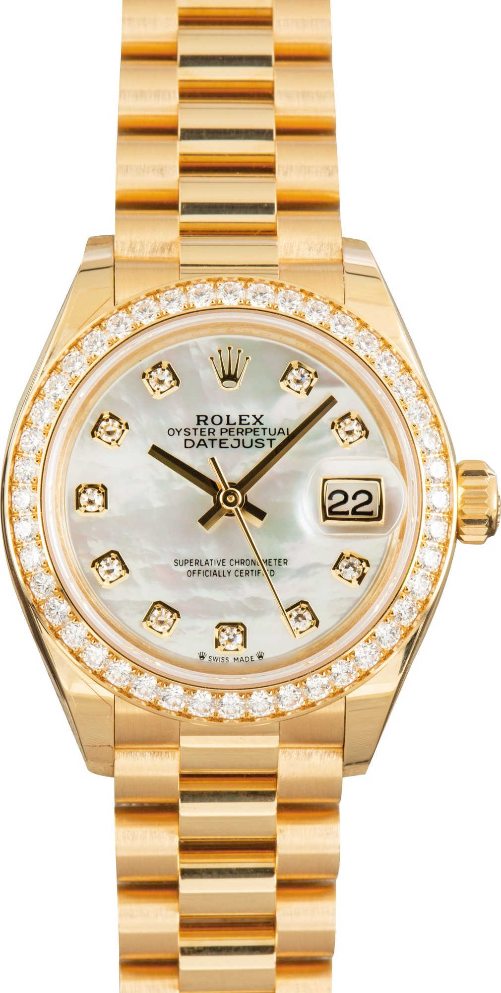 Rolex Datejust 279138 18k Yellow Gold