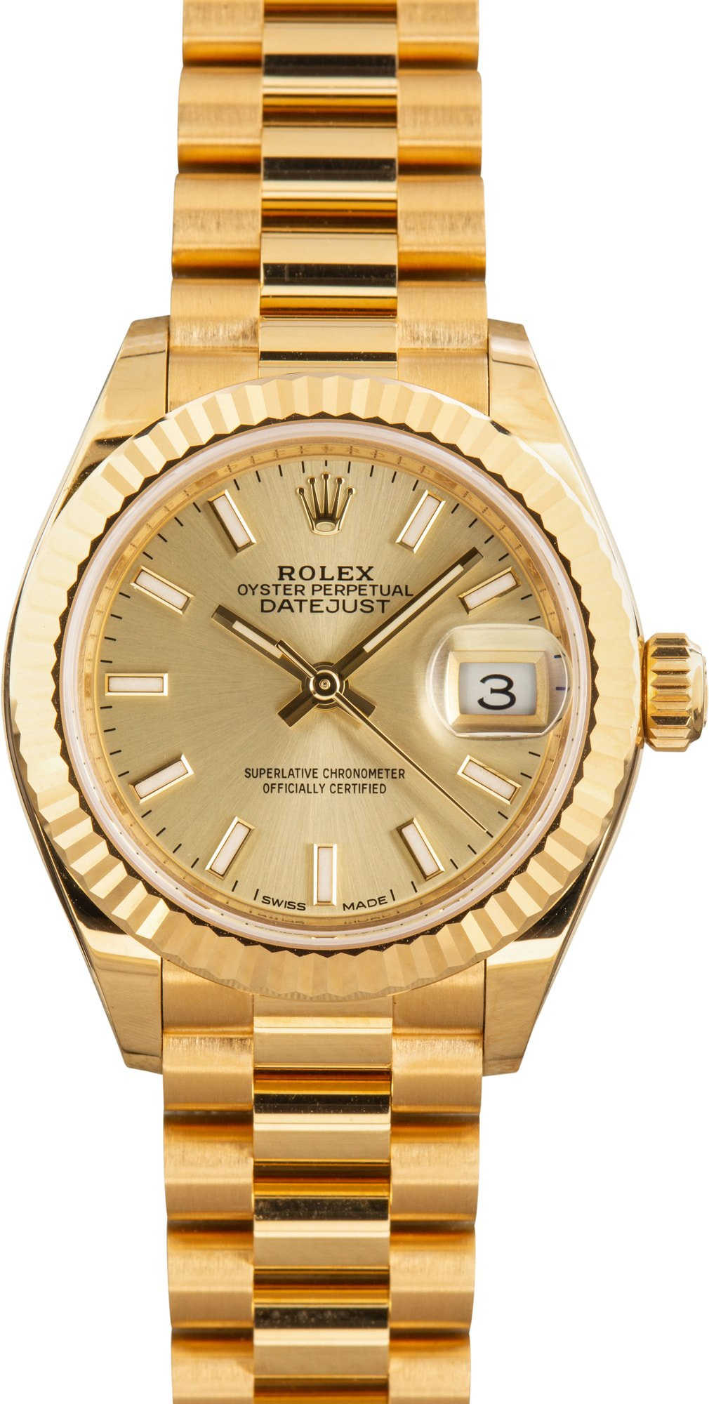 Ladies Rolex Datejust Ref 279178 Champagne Dial