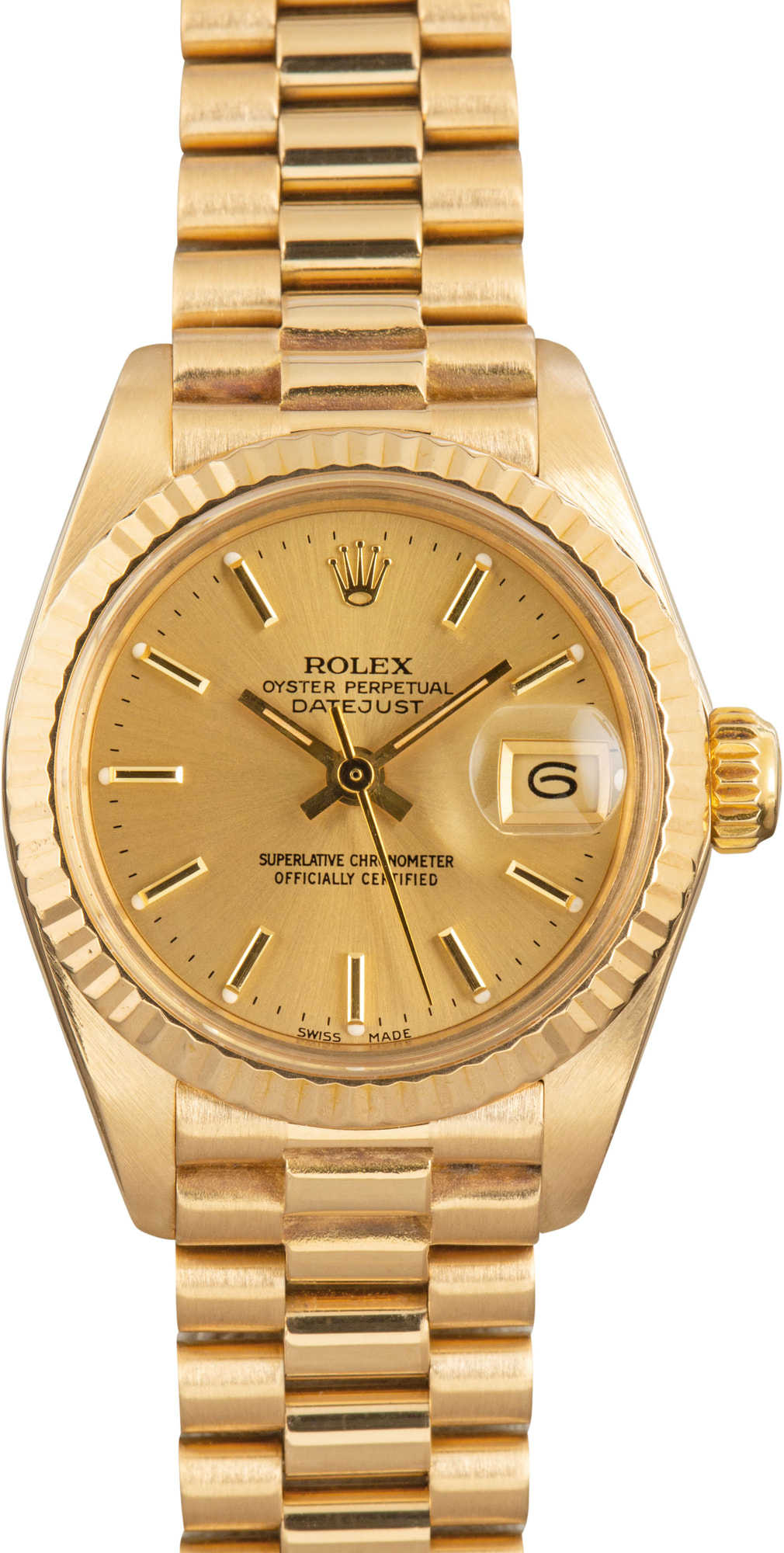 Ladies Rolex Datejust Ref 6917 18k Yellow Gold