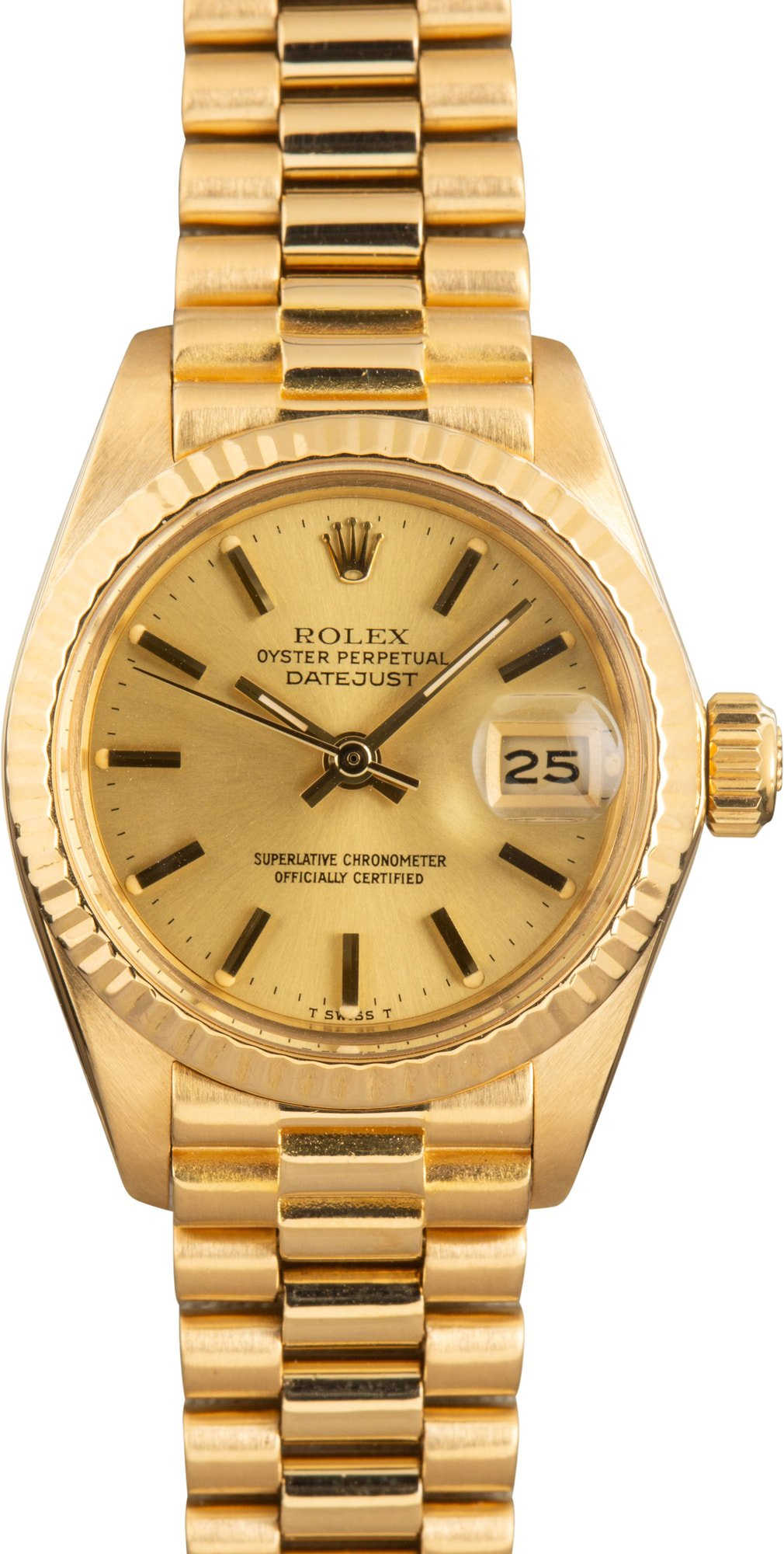 Ladies Rolex Datejust 6917 18k Yellow Gold