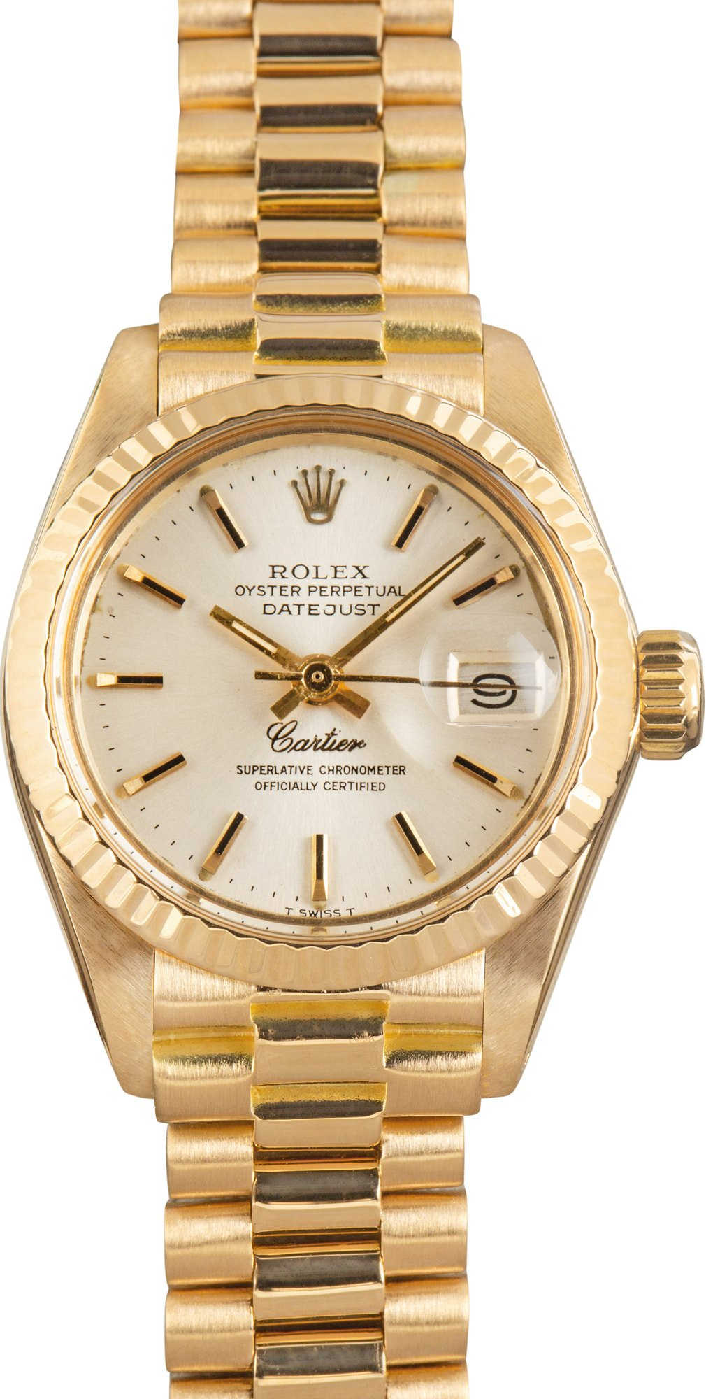 Ladies Rolex Datejust 6917 Cartier Dial