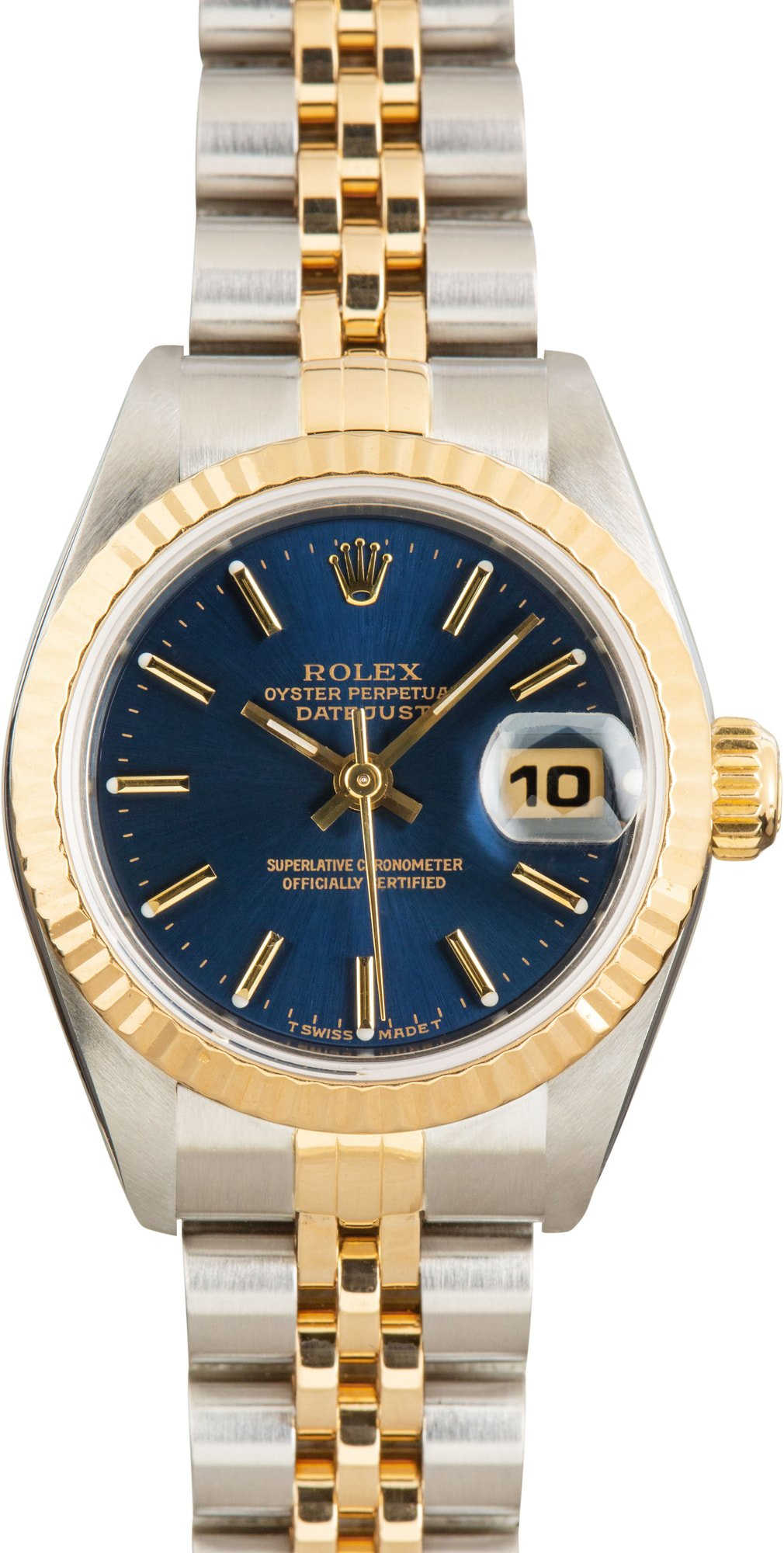 Lady Rolex Datejust Ref 69173 Blue Dial