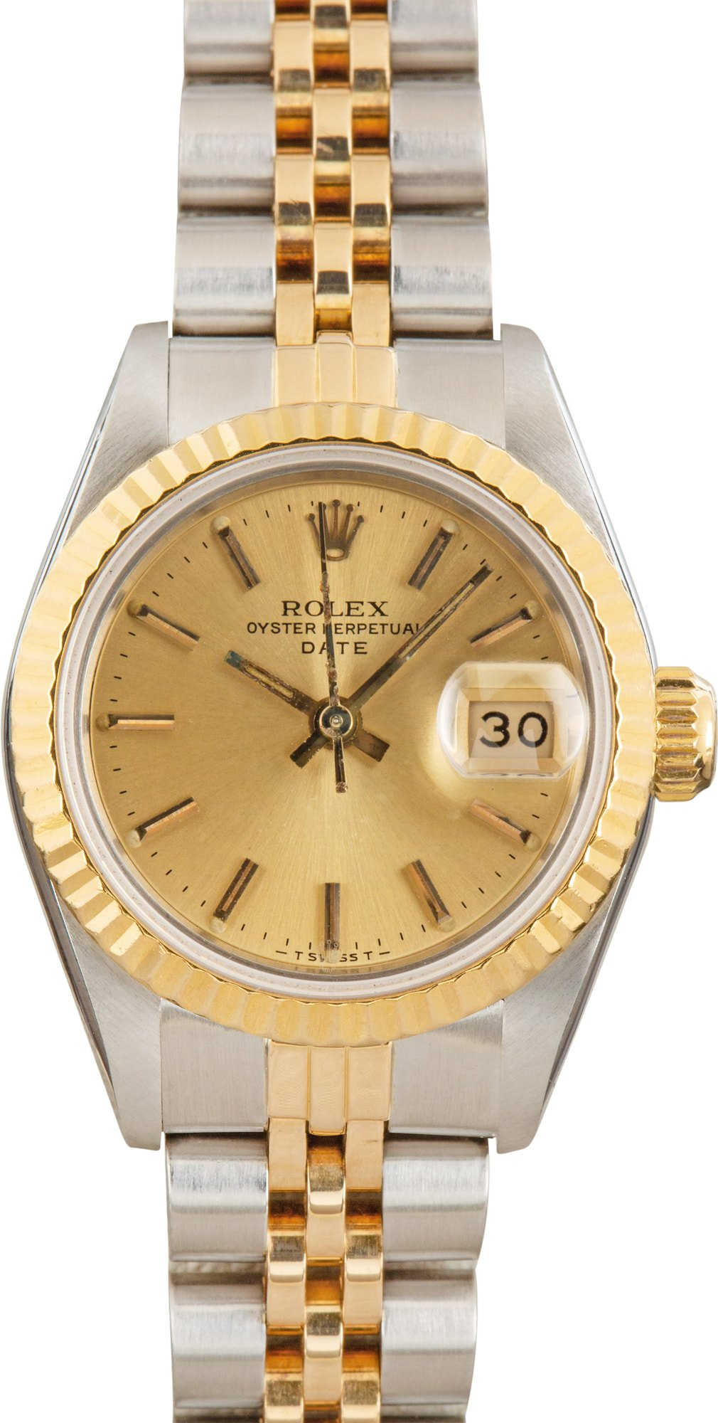 Lady Rolex Date 69173 Champagne Dial