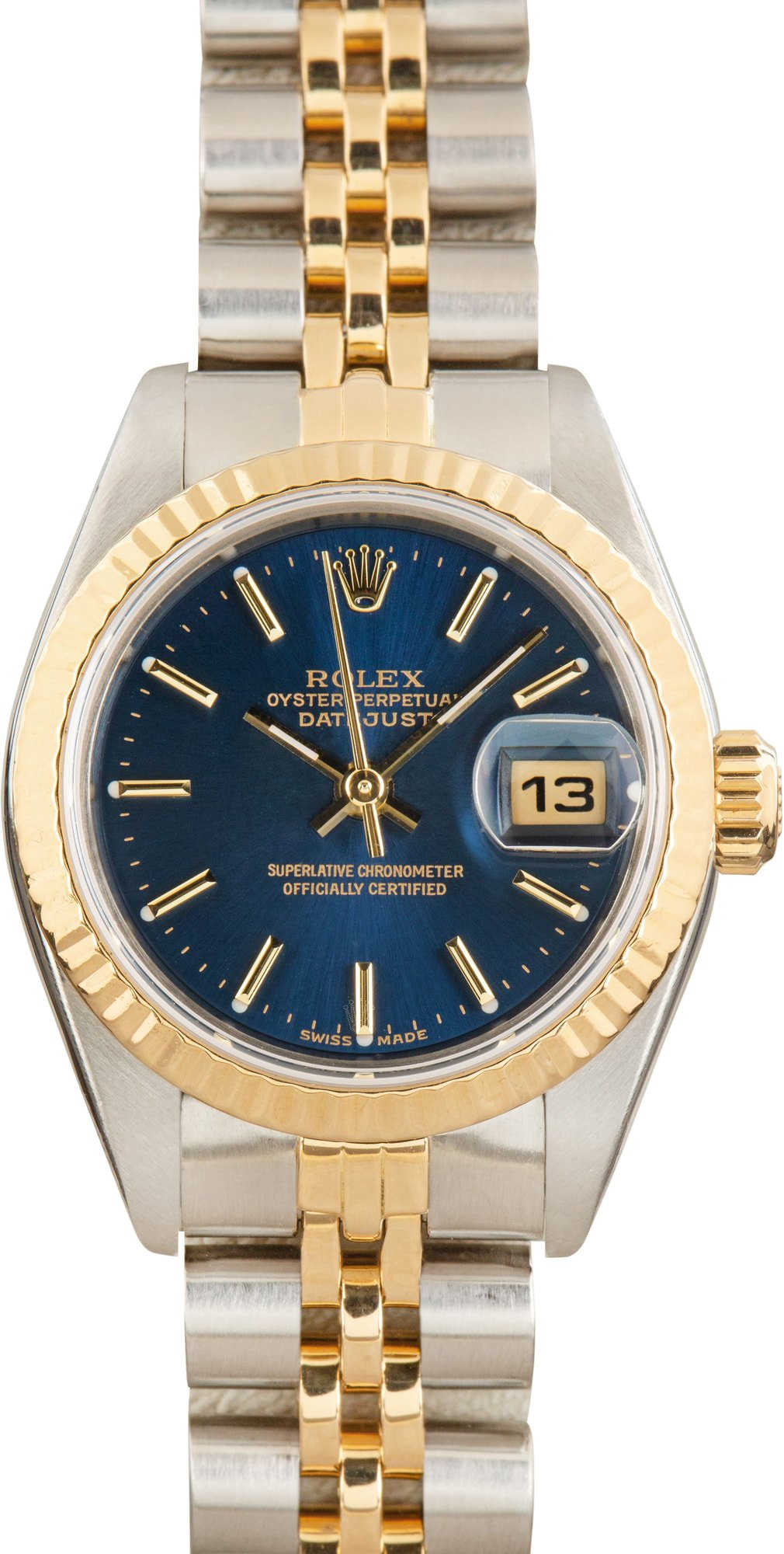 Rolex Datejust Two Tone 69173 Blue Dial