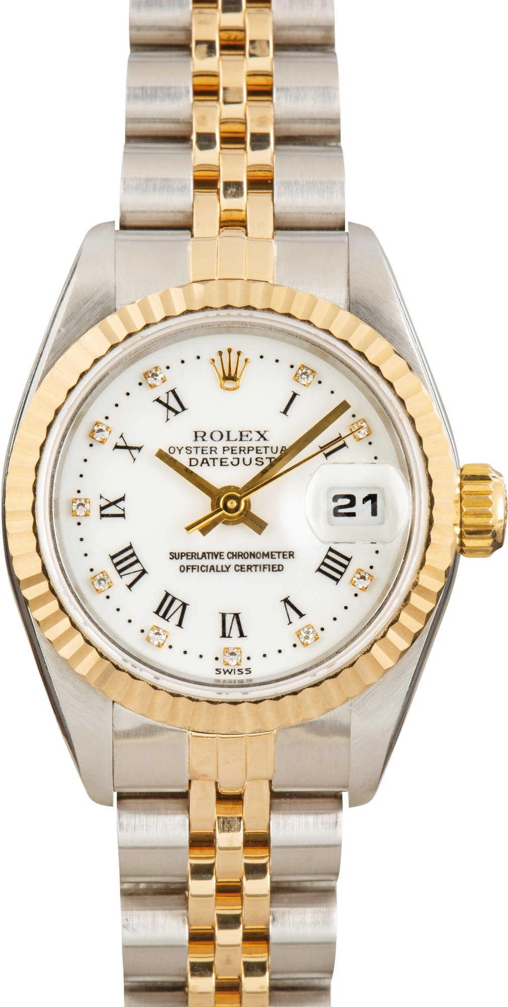 Rolex Ladies Datejust 69173 White Dial