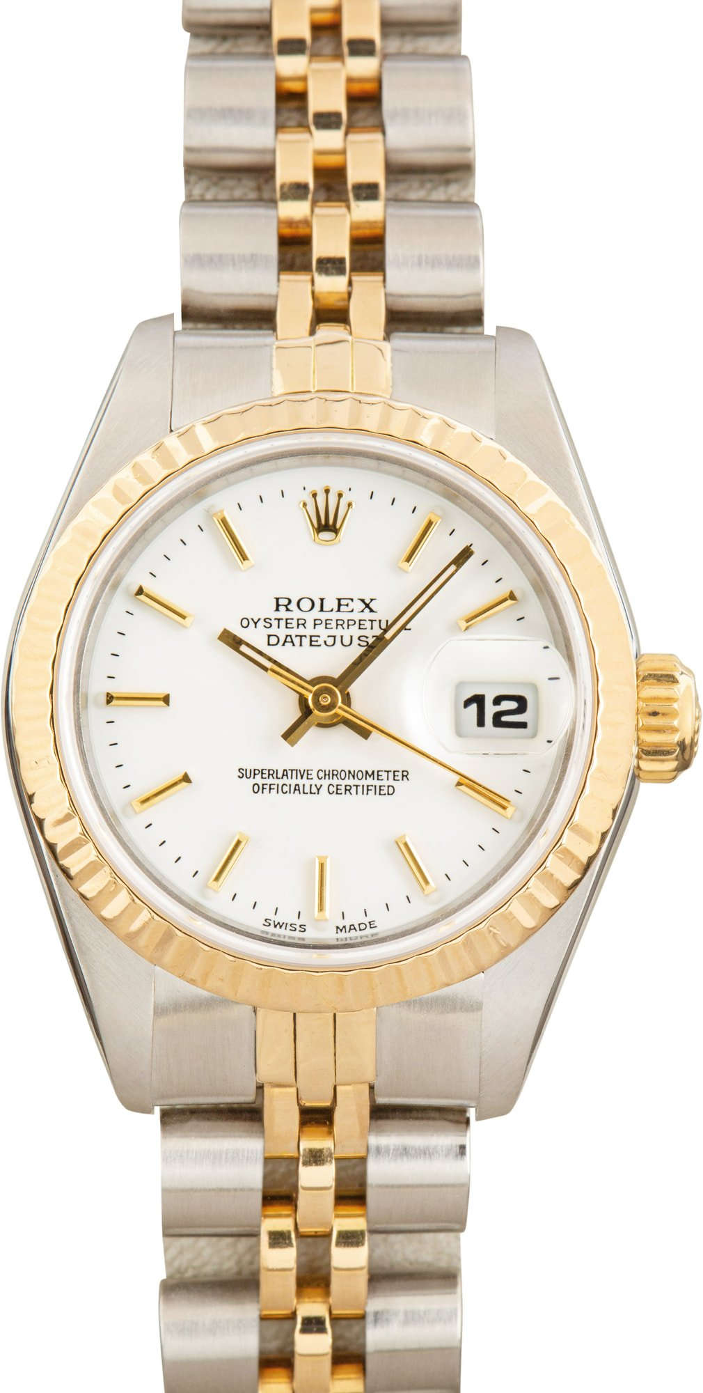 Lady Rolex Datejust 69173 White Index Dial