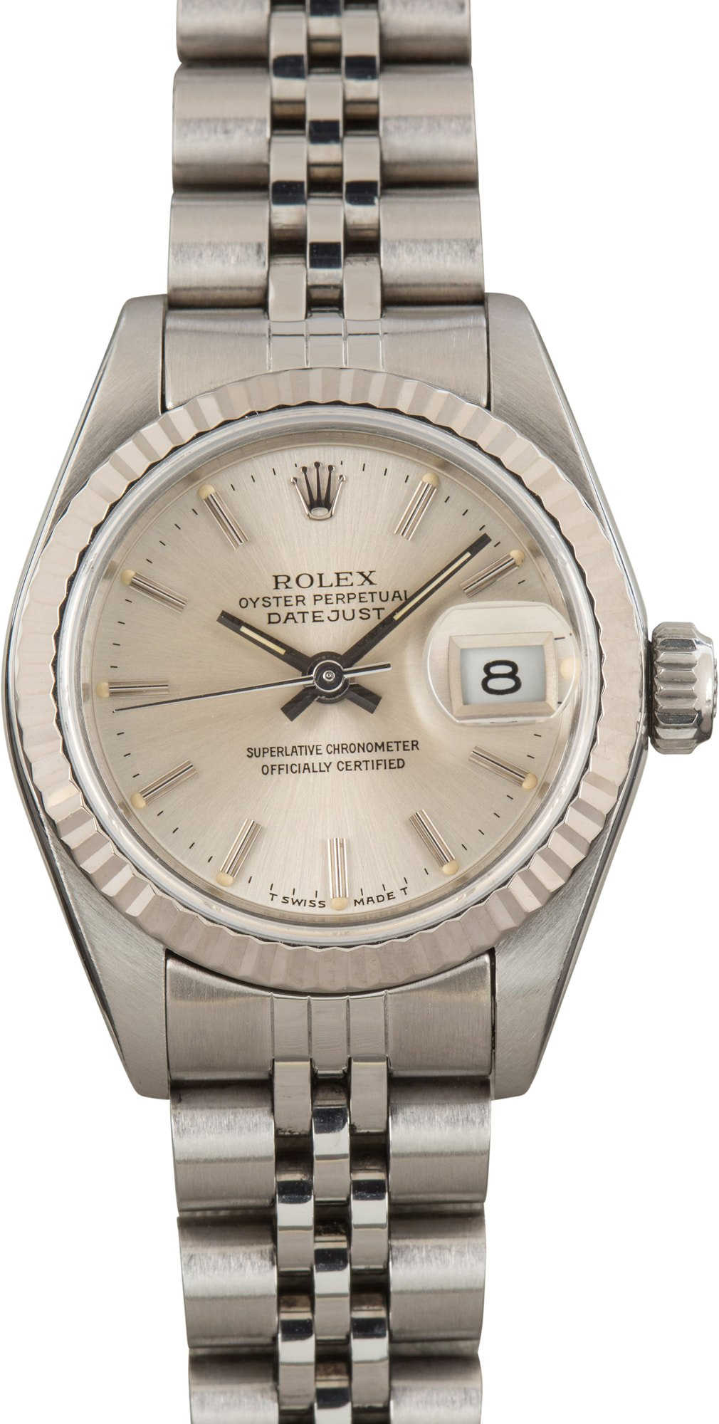 Used Ladies Rolex Datejust 69174 Silver Dial