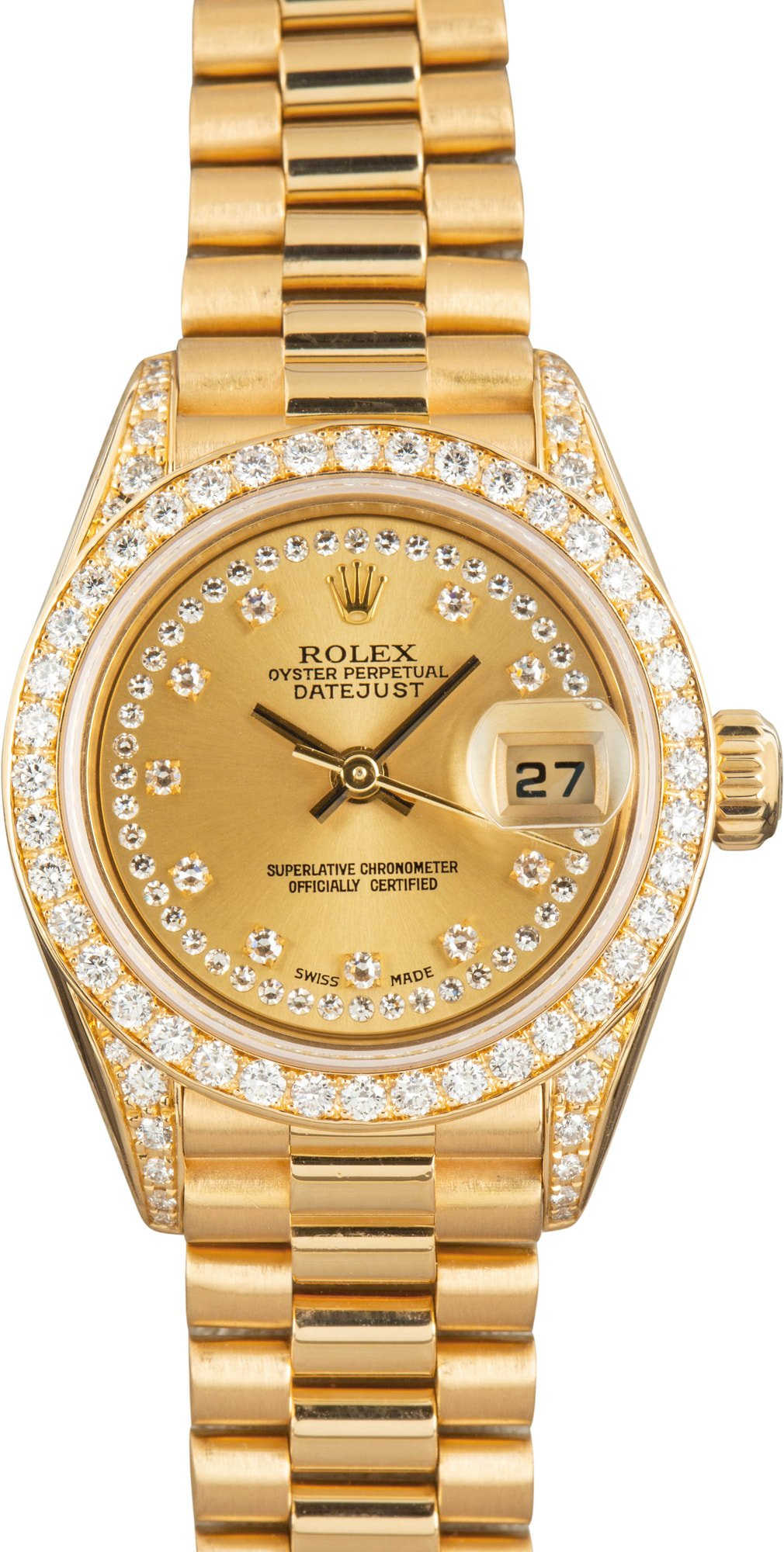 Lady Rolex Datejust Yellow Gold 79158 Diamond Dial