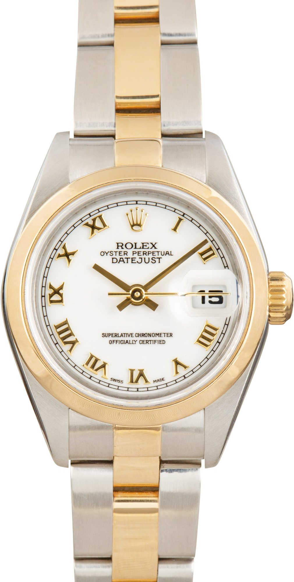 Lady Rolex Datejust 79163 White Roman Dial