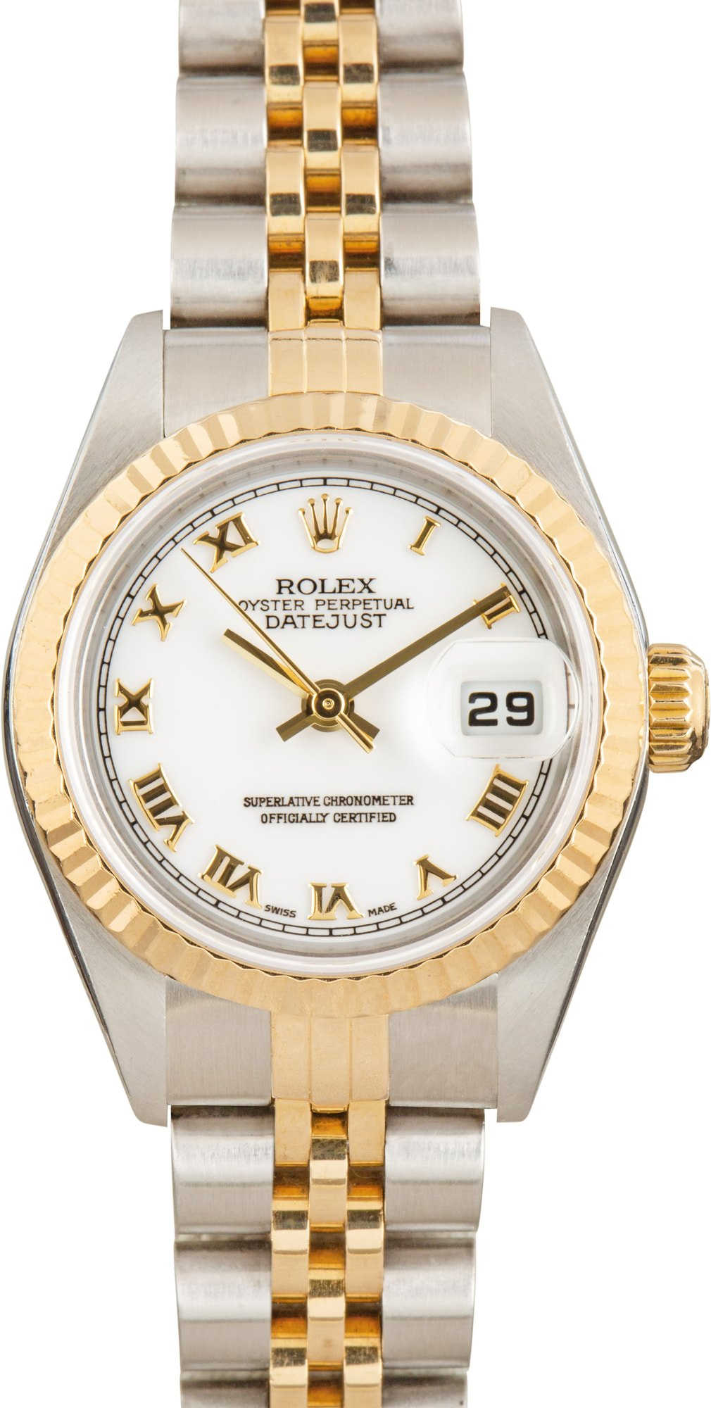 181640 Rolex Lady Datejust 79173 White Roman Dial