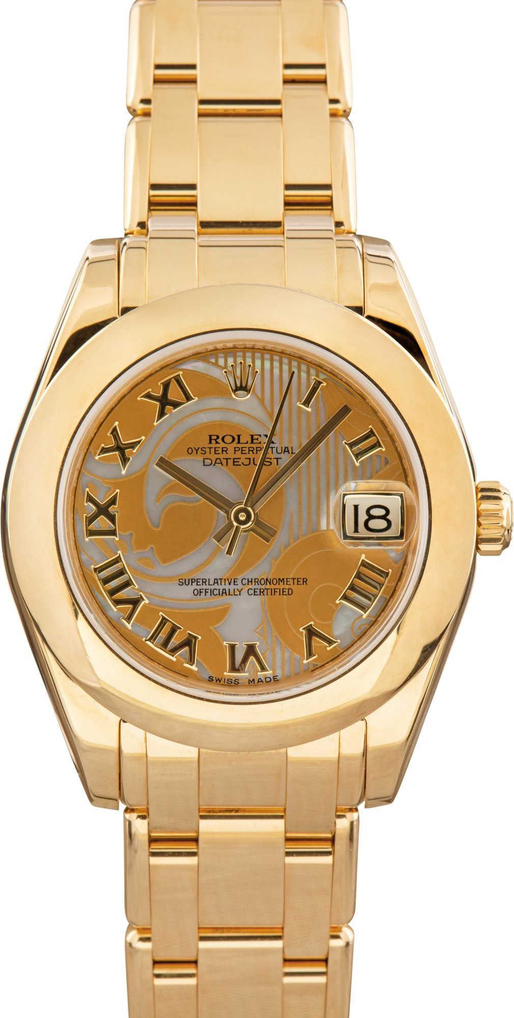 Rolex Datejust Pearlmaster Ref 81208 18k Yellow Gold