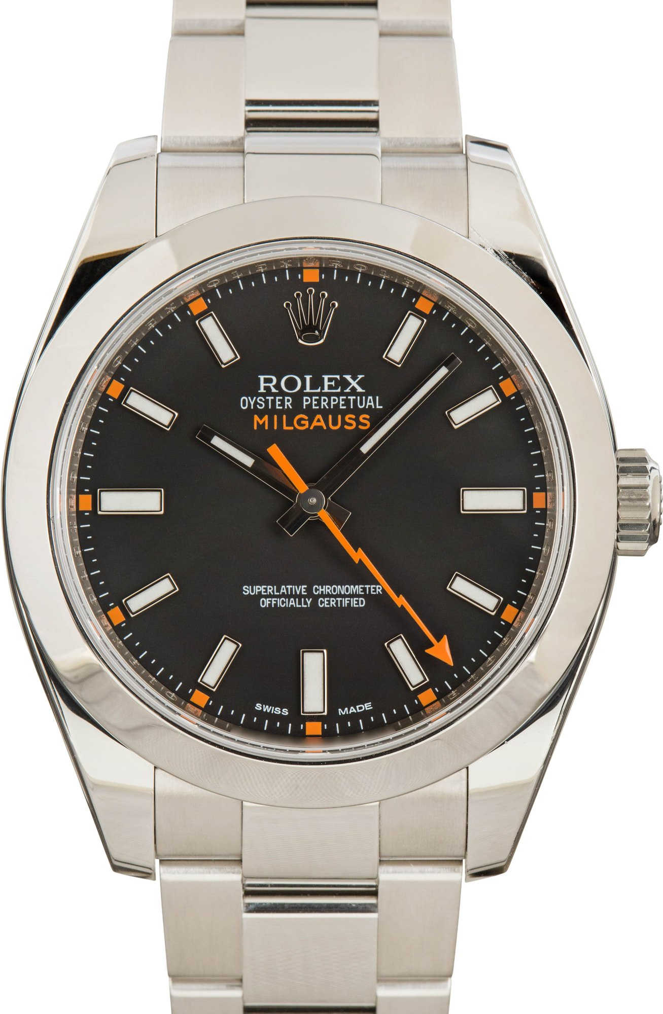 Rolex Milgauss Ref 116400 Black Dial