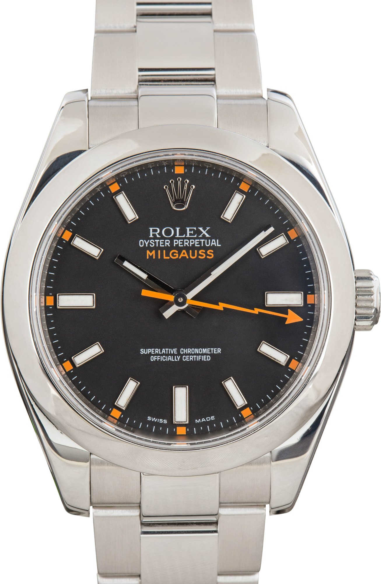 Used Rolex Milgauss Ref 116400 Black Dial