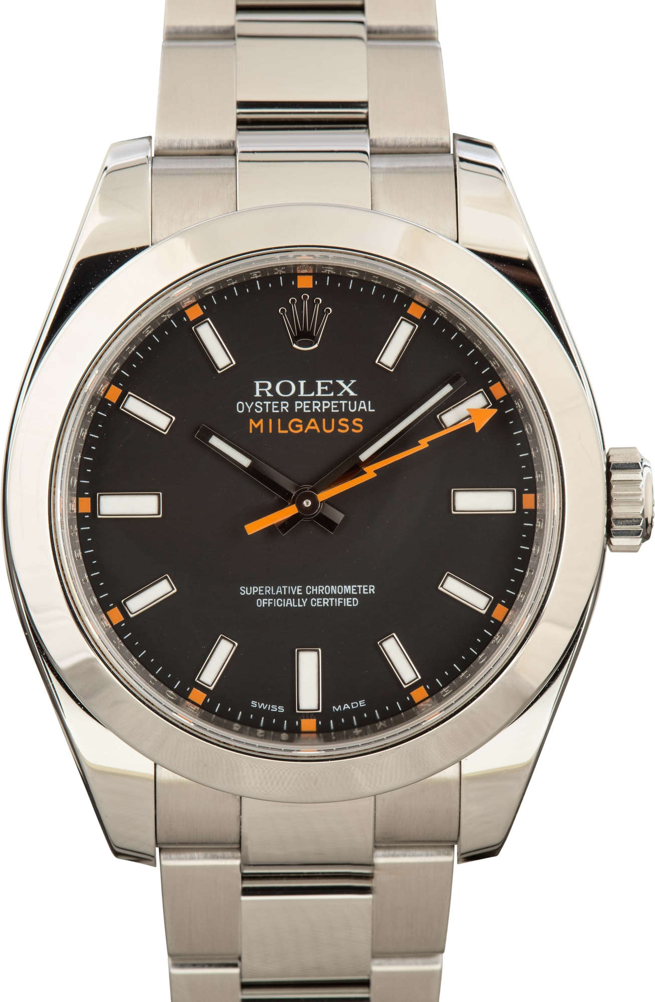 Buy Used Rolex Milgauss 116400 Bob s Watches Sku 166711