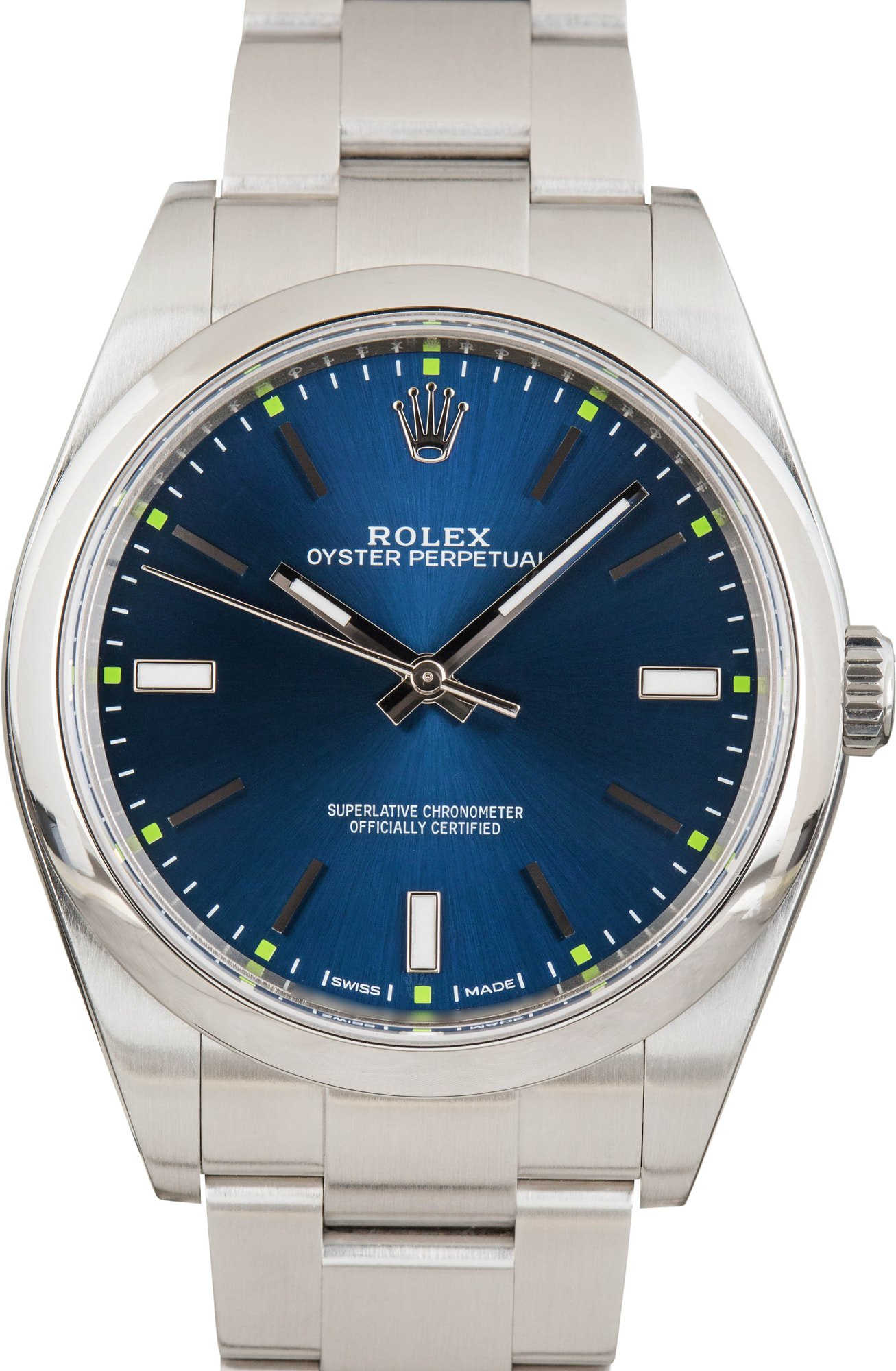 Rolex Oyster Perpetual ref 114300 Blue Dial