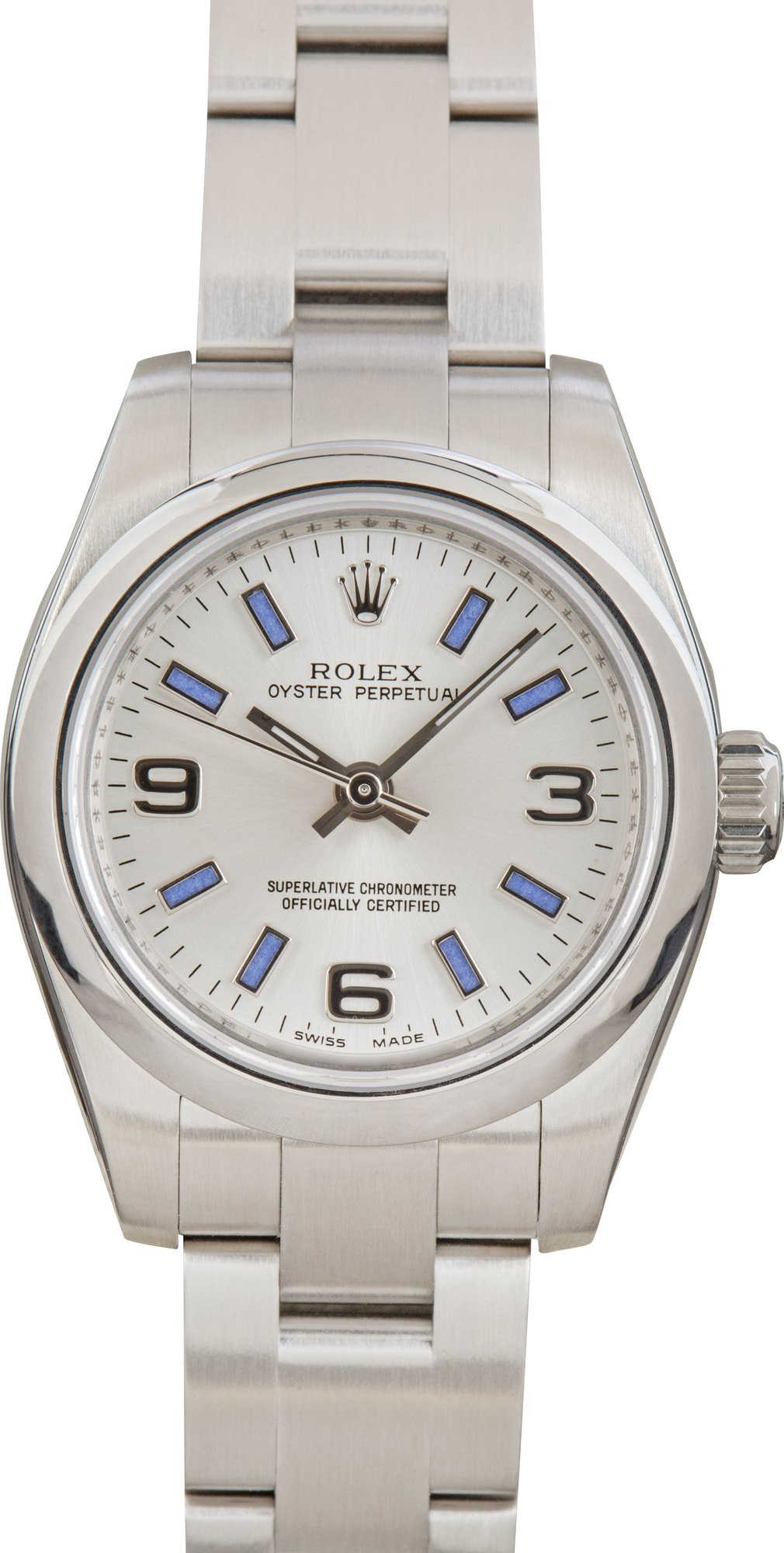 Ladies Rolex Oyster Perpetual 176200 Silver Dial