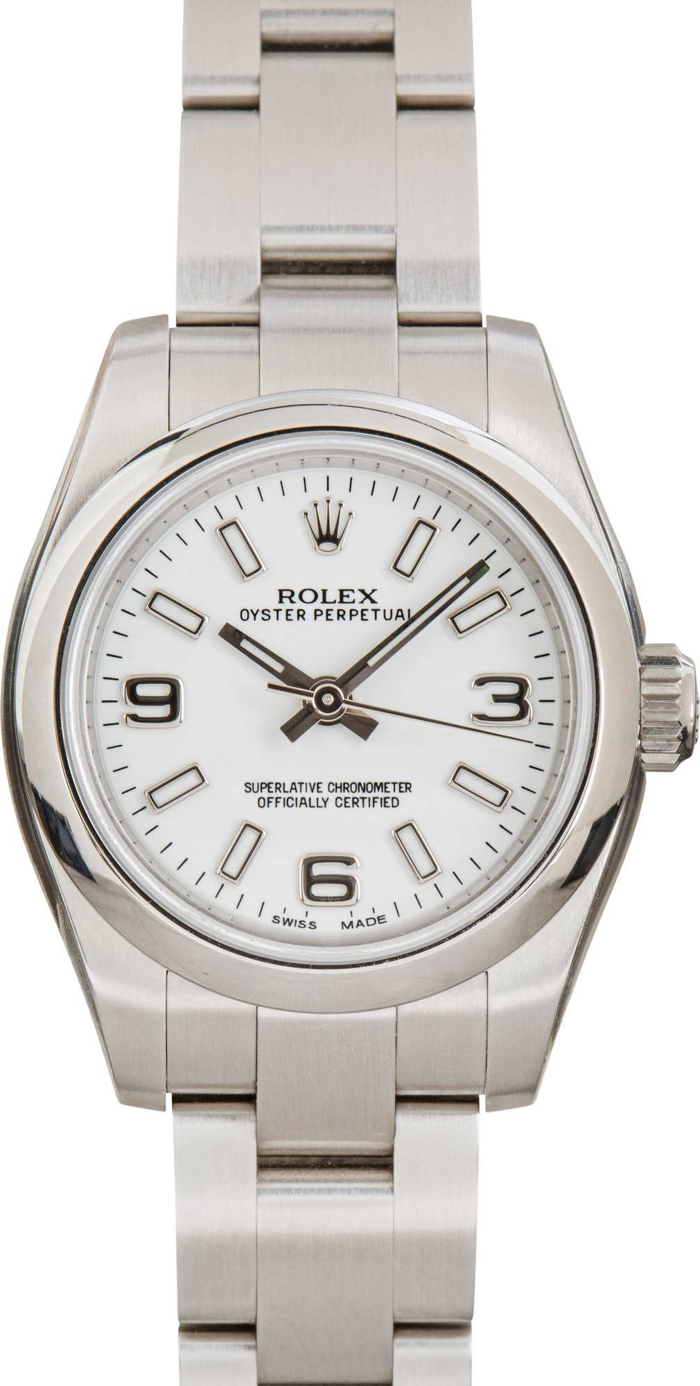 Pre Owned Ladies Rolex Oyster Perpetual 176200 White Dial
