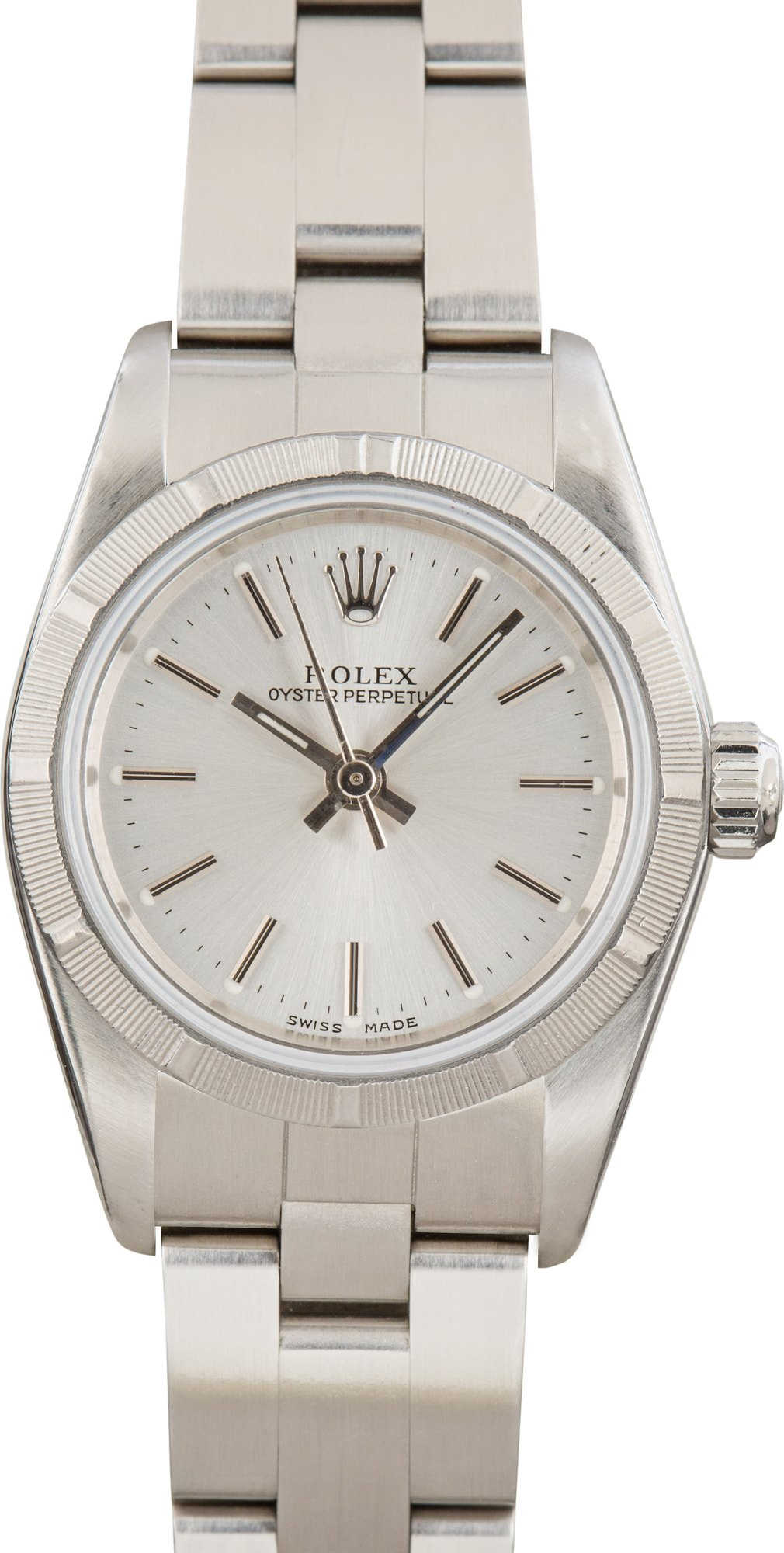 Ladies Rolex Oyster Perpetual Ref 76030 Silver Dial