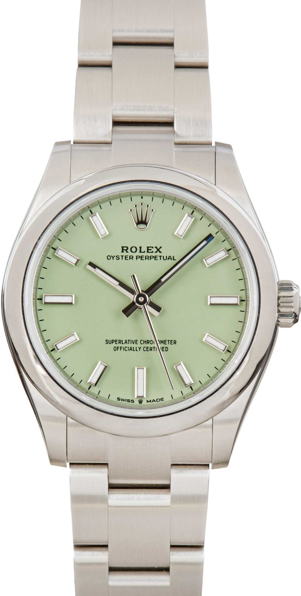 Rolex Oyster Perpetual 31 ref 277200 Pistachio Dial
