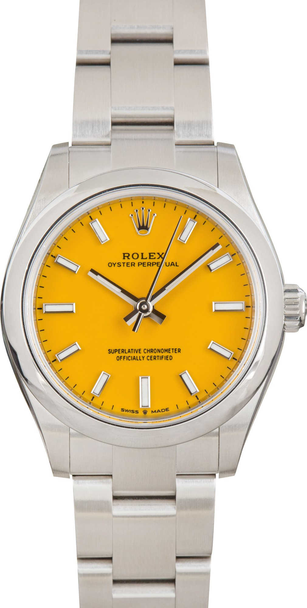 Rolex Oyster Perpetual 31 Yellow Dial Ref 277200
