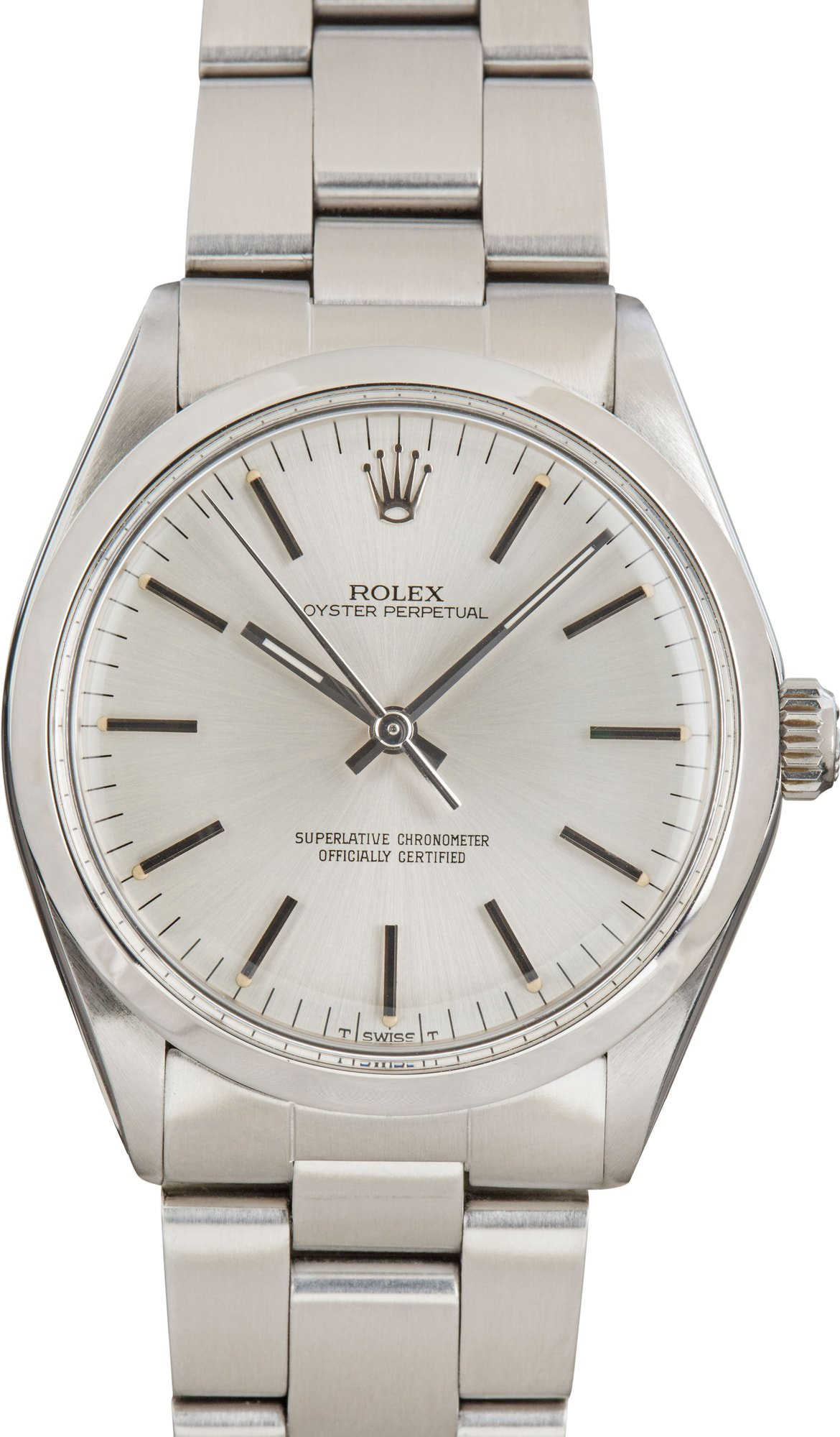 Rolex Oyster Perpetual 34 Ref 1002 Silver Dial
