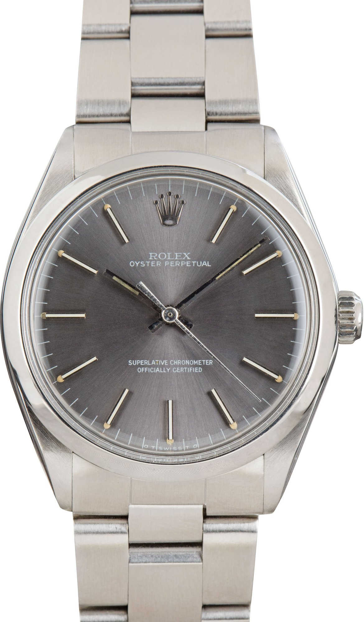 Rolex Oyster Perpetual 34 Ref 1002 Slate Dial