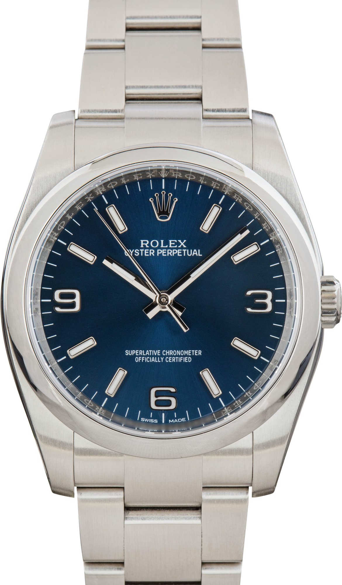 Rolex Oyster Perpetual Ref 116000 Blue Dial